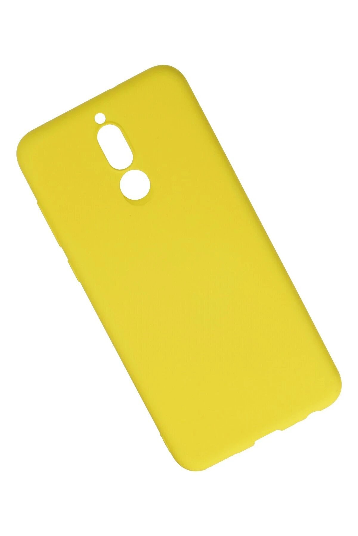 Huawei̇ Mate 10 Li̇te Kılıf Nano İ&ccedil;i̇ Kadi̇fe Si̇li̇kon - Sarı - Dropx4949-5038