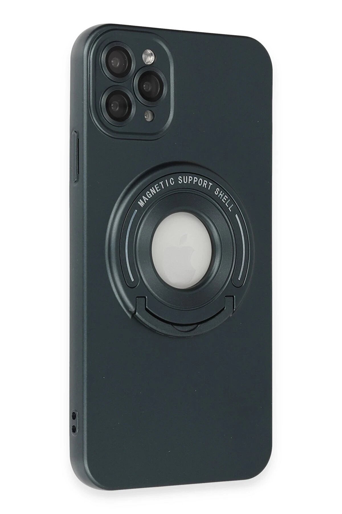 İphone 12 Pro Max Kılıf Lukka Magneti̇csafe Kapak - Koyu Yeşi̇l - Dropx8849-7918