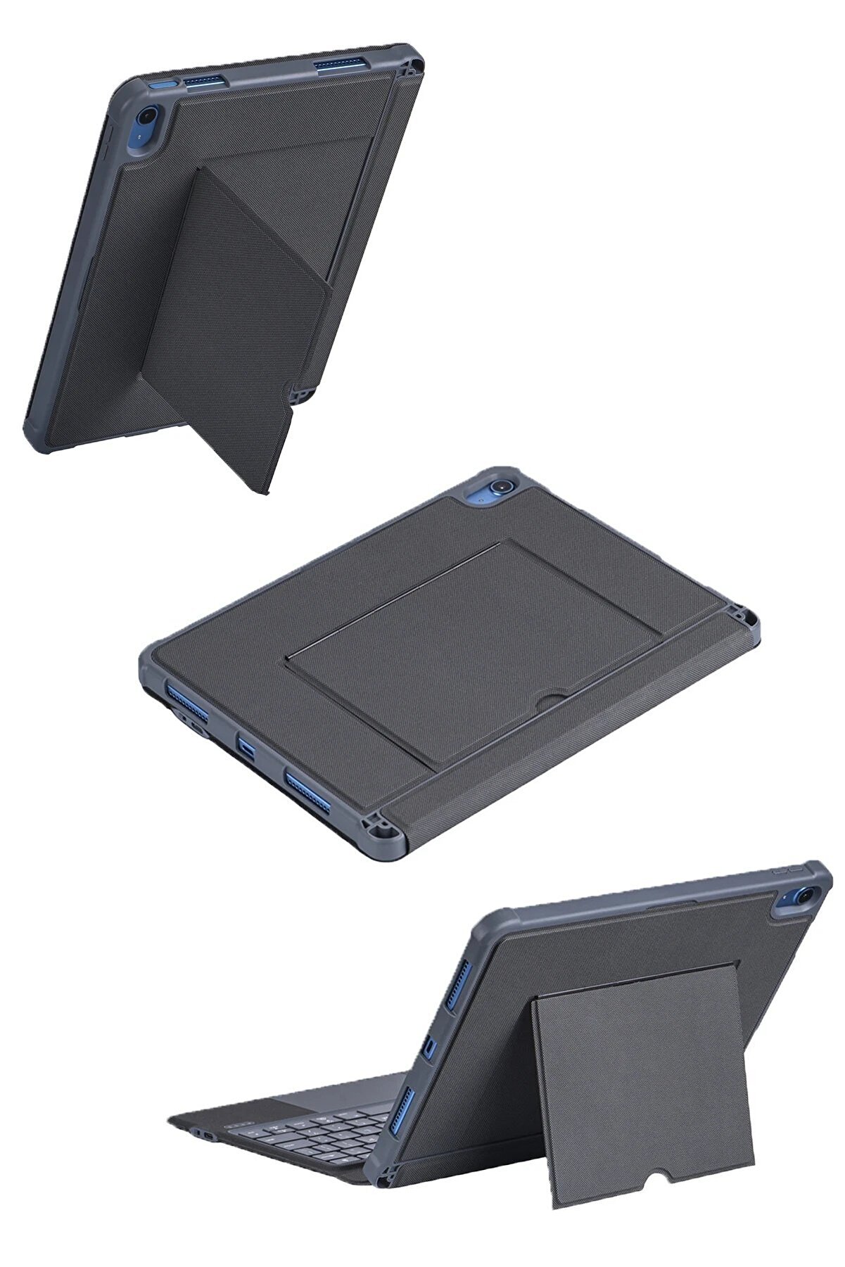 T5508D İpad 2022 10.9 (10.Nesi̇l) Kılıf Palermo Ledli̇ Klavyeli̇ Standlı Tablet - Dropx1949-2348