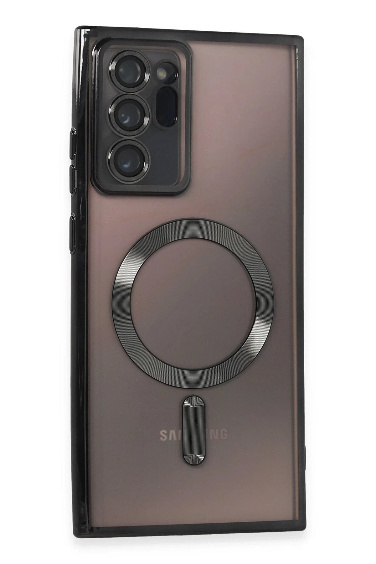 CepteToptan Samsung Galaxy Note 20 Ultra Kılıf Kross Magneticsafe Kapak - Siyah - DROPX2208-9307