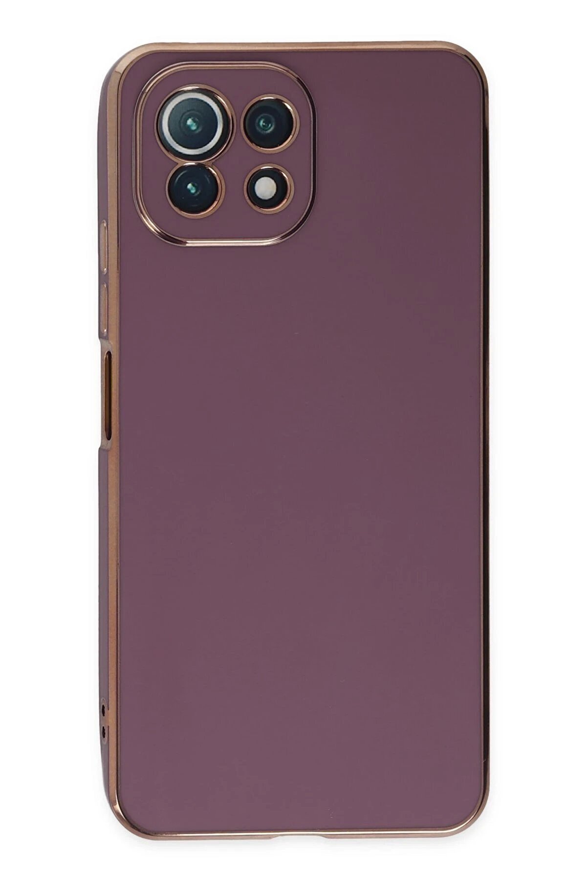 Xi̇aomi̇ Mi̇ 11 Li̇te Kılıf Volet Si̇li̇kon - Mor - Dropx7842-7633