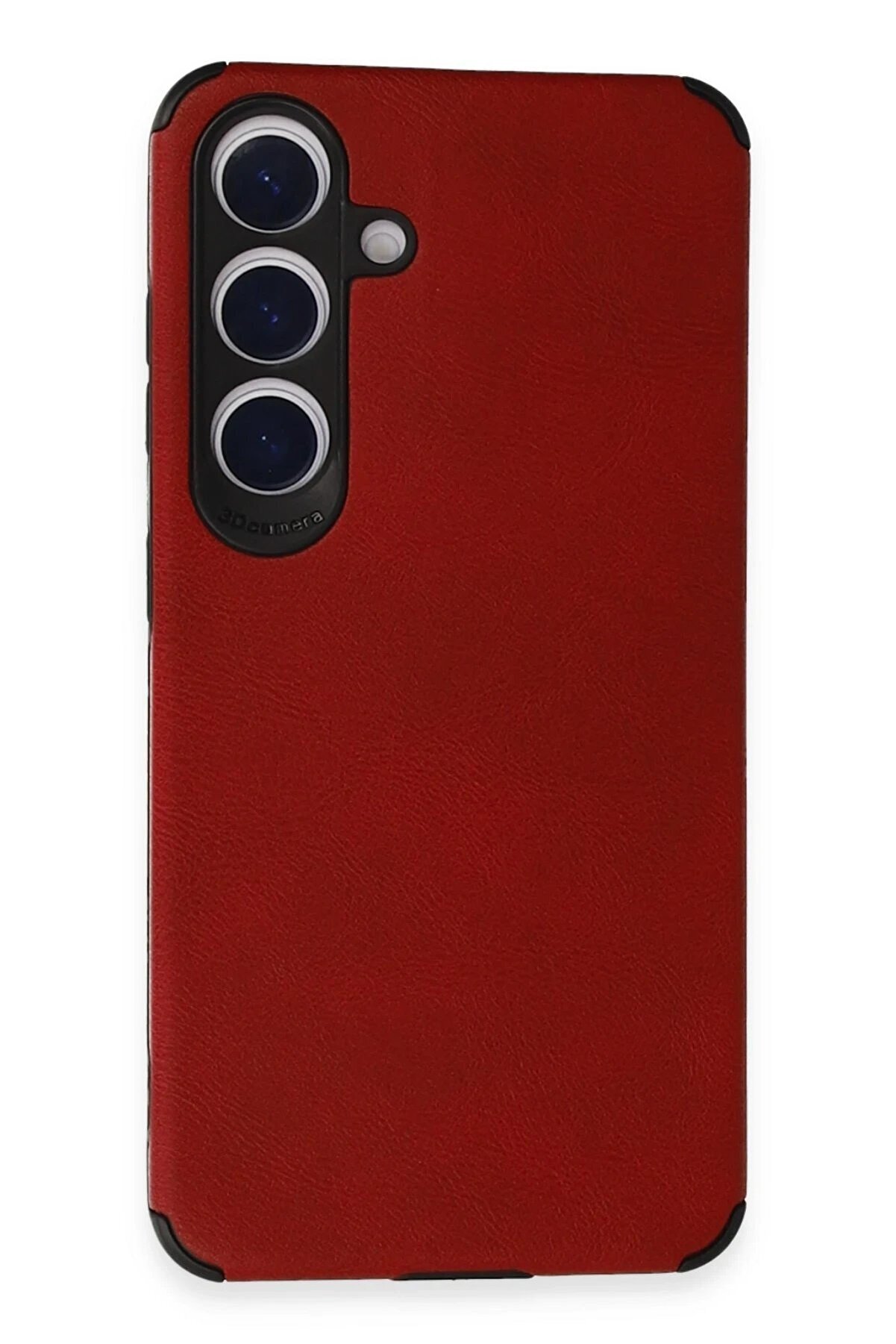 CepteToptan Samsung Galaxy S24 Kılıf Loop Deri Silikon - Kırmızı - DROPX2025-5558