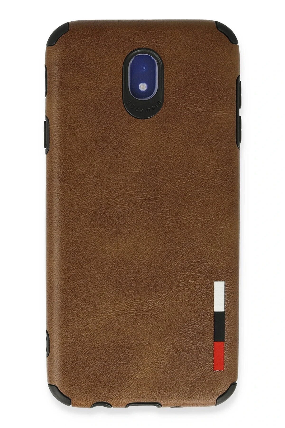 CepteToptan Samsung Galaxy J7 Pro / J730 Kılıf Loop Deri Silikon - Kahverengi - DROPX5601-4885