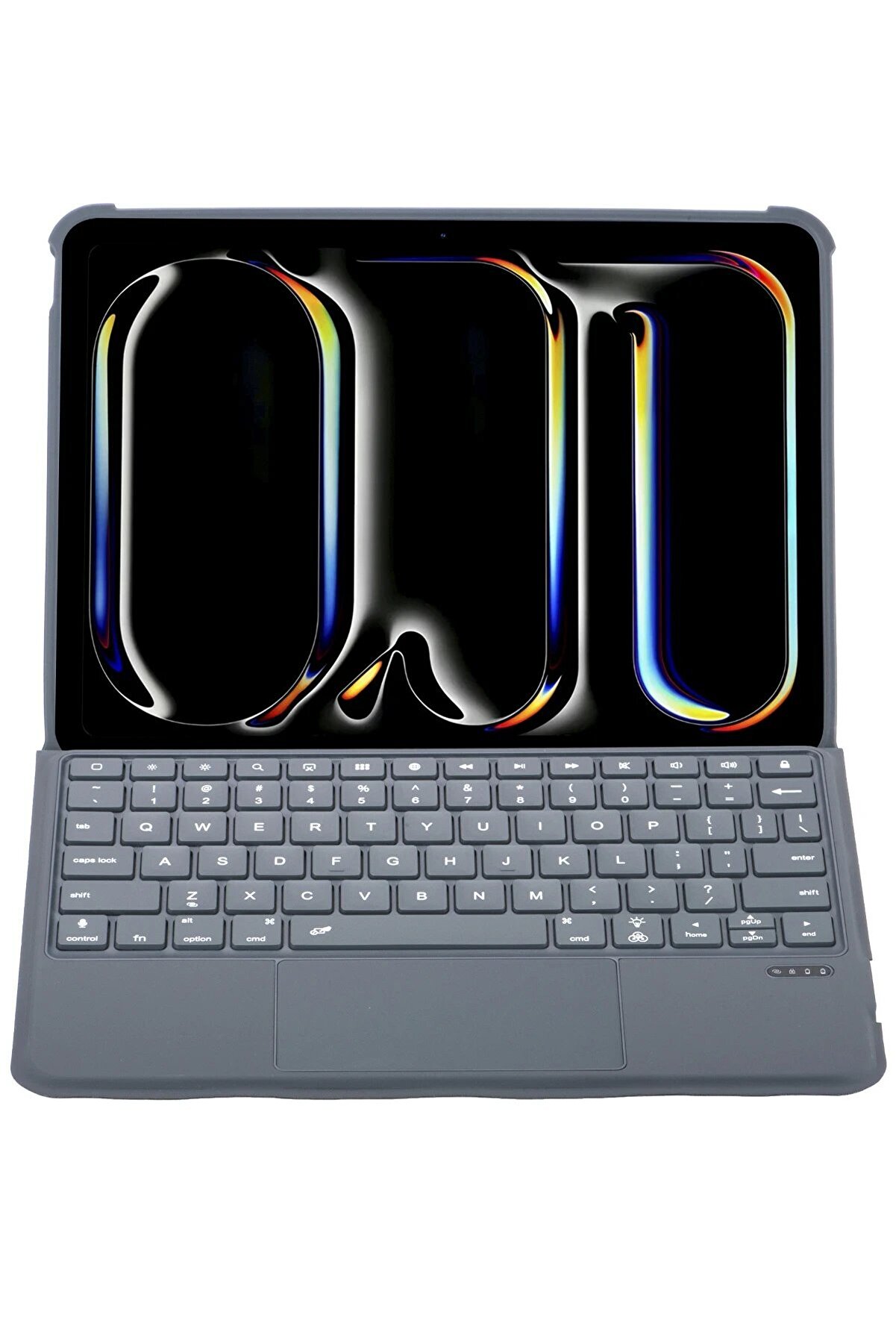 CepteToptan T5504D iPad Pro 11 (2024) Kılıf Palermo Ledli Klavyeli Standlı Tablet Kılıf - DROPX8516-3797