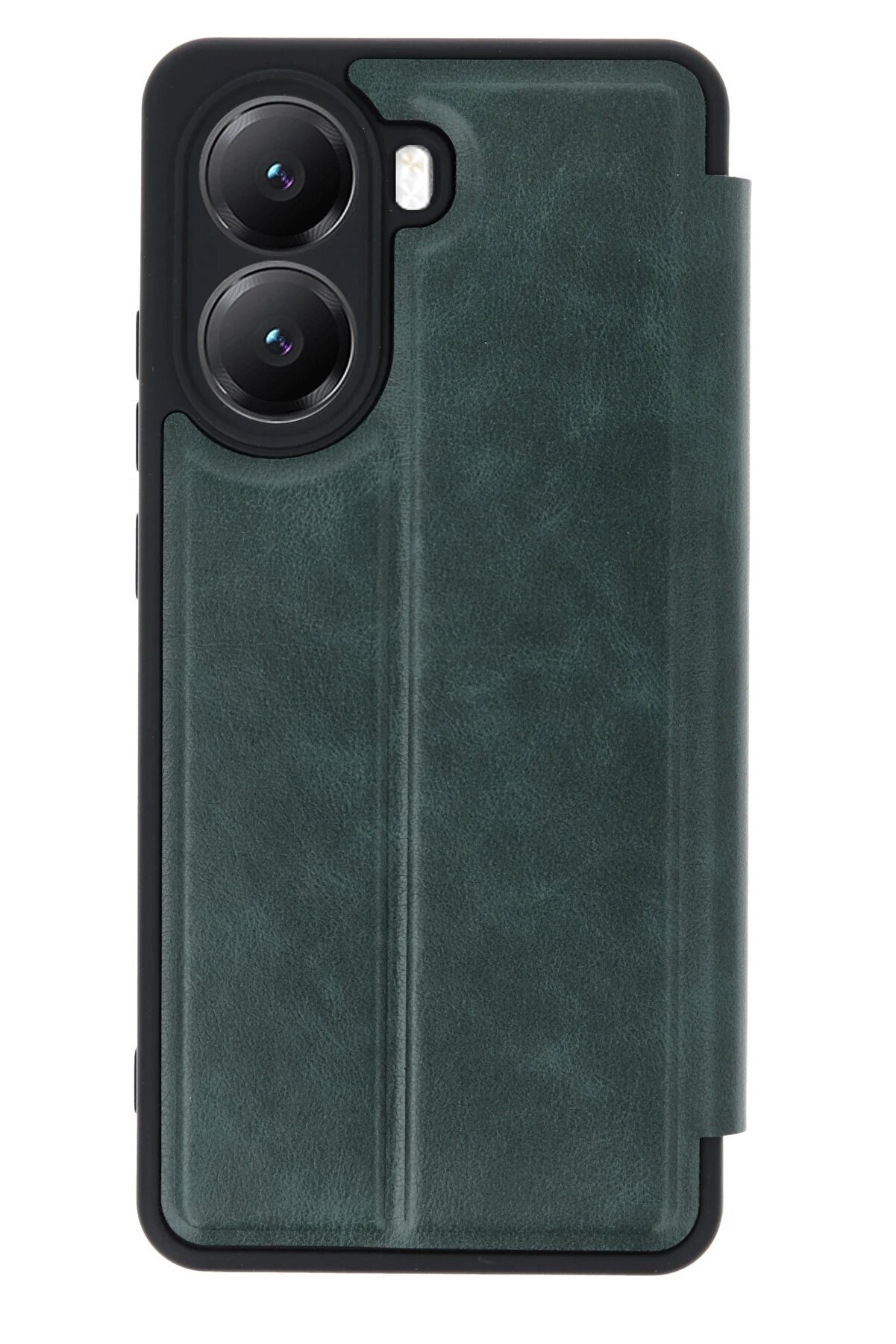 Xi̇aomi̇ Poco X7 Pro Kılıf Fli̇p Cover - Koyu Yeşi̇l - Dropx9103-2759