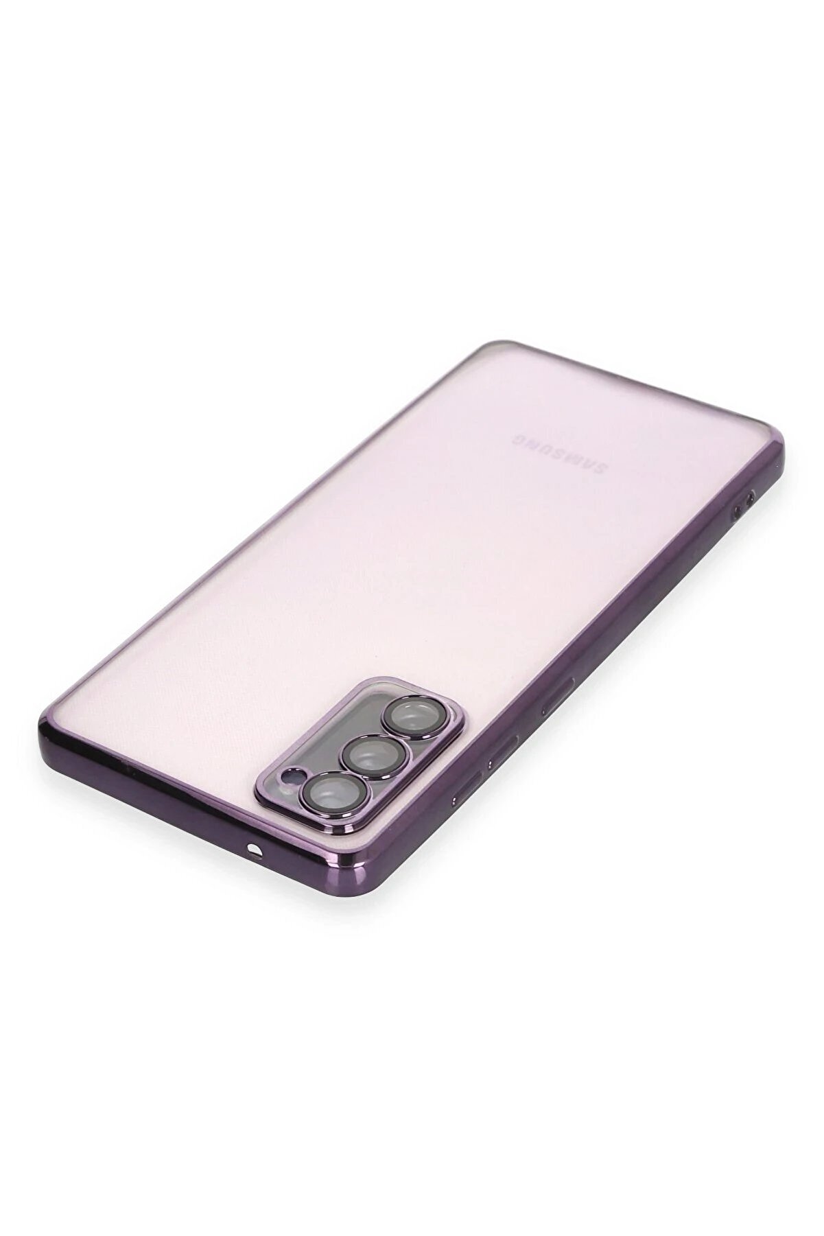 Samsung Galaxy S20 Fe Kılıf Lensli̇ Si̇li̇kon - Mor - Dropx4320-3969