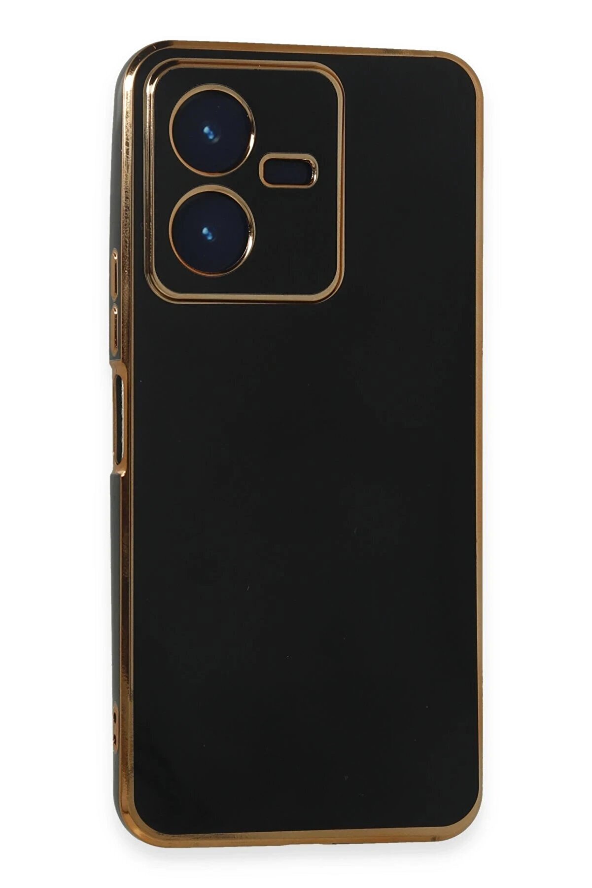 CepteToptan Vivo Y22 2022 Kılıf Volet Silikon - Siyah - DROPX6511-7649