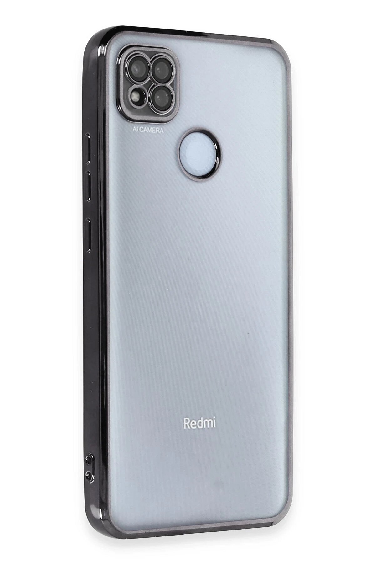 CepteToptan Xiaomi Redmi 9C Kılıf Lensli Silikon - Siyah - DROPX4591-1959