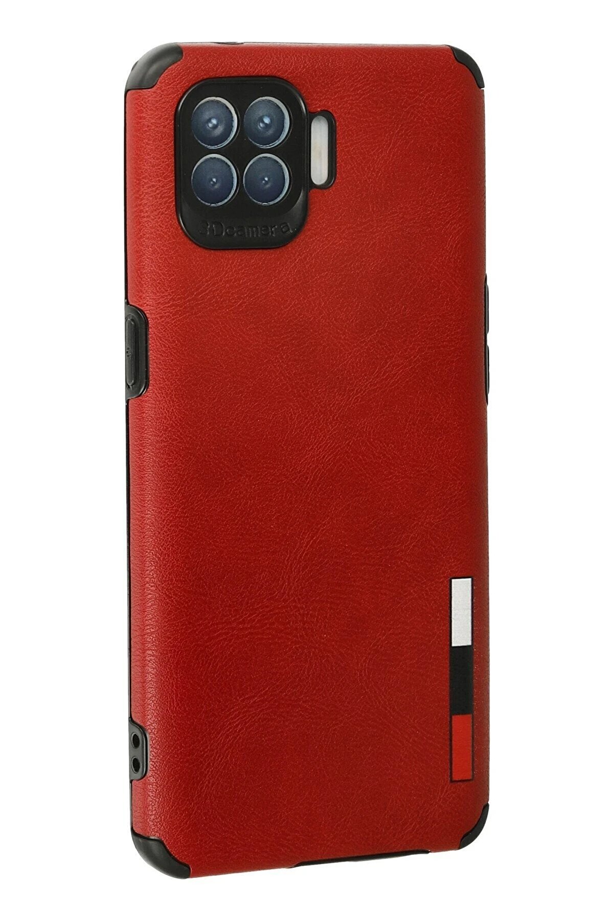 Oppo Reno 4 Li̇te Kılıf Loop Deri̇ Si̇li̇kon - Kırmızı - Dropx2990-4517