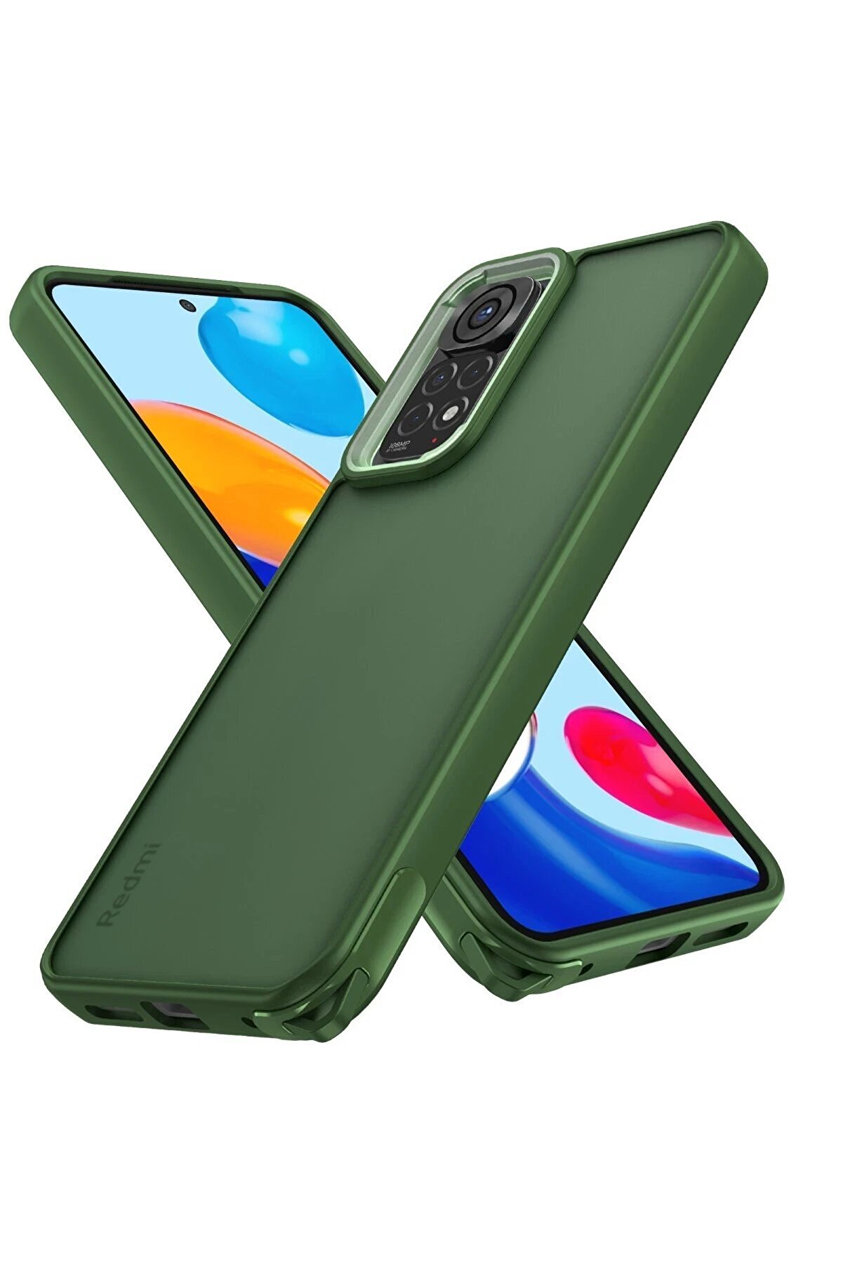 CepteToptan Xiaomi Redmi Note 11 Kılıf Elegant Kapak - Yeşil - DROPX5518-7183