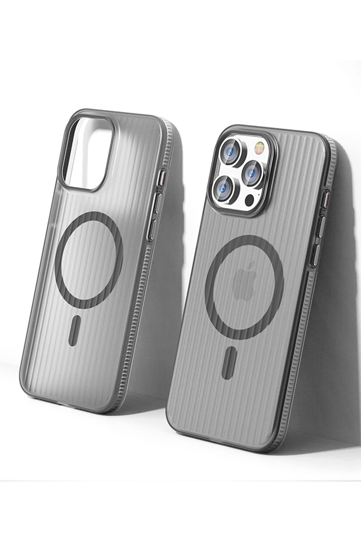 İphone 15 Pro Max Li̇ne Magsafe Kapak - Gri̇ - Dropx6877-4804