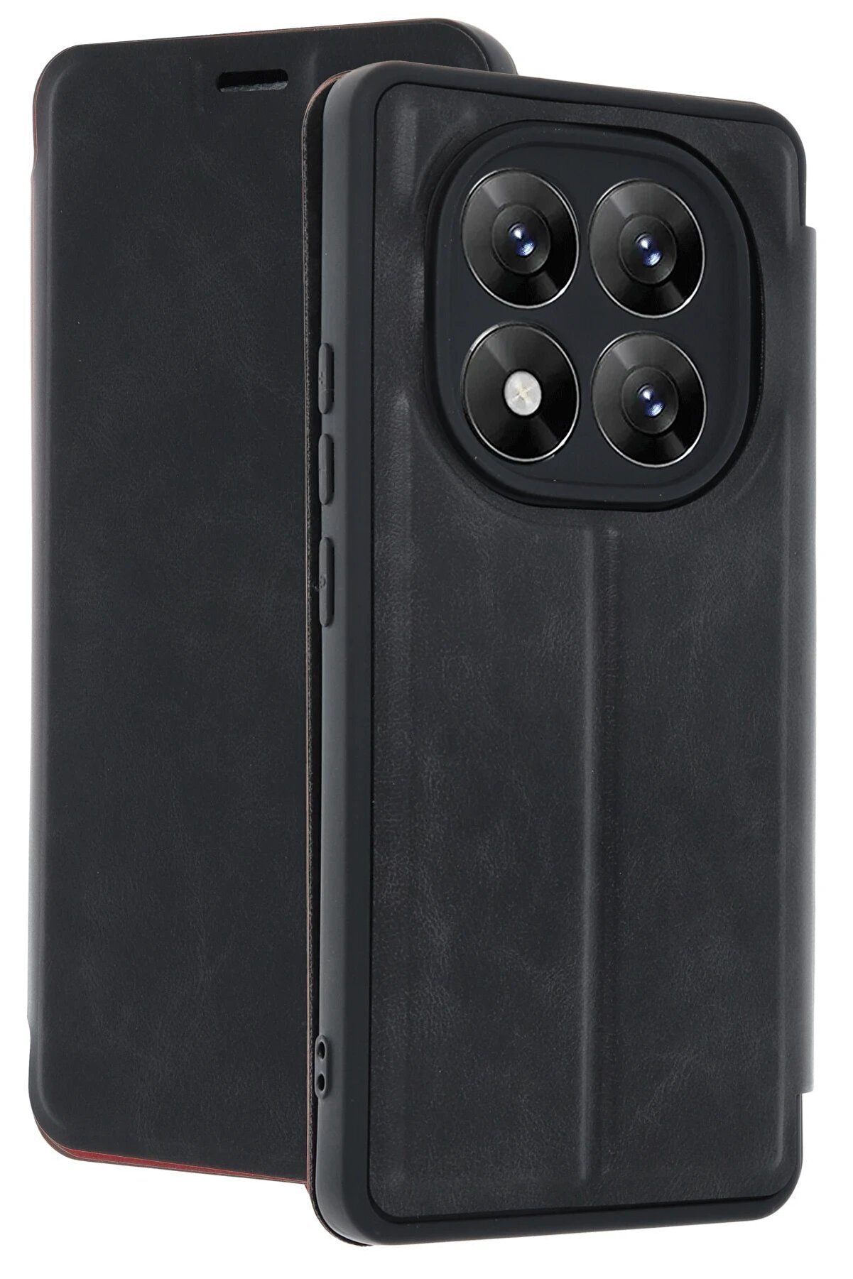 Xi̇aomi̇ Redmi̇ Note 14 Pro 5G Kılıf Fli̇p Cover - Si̇yah - Dropx4615-4039