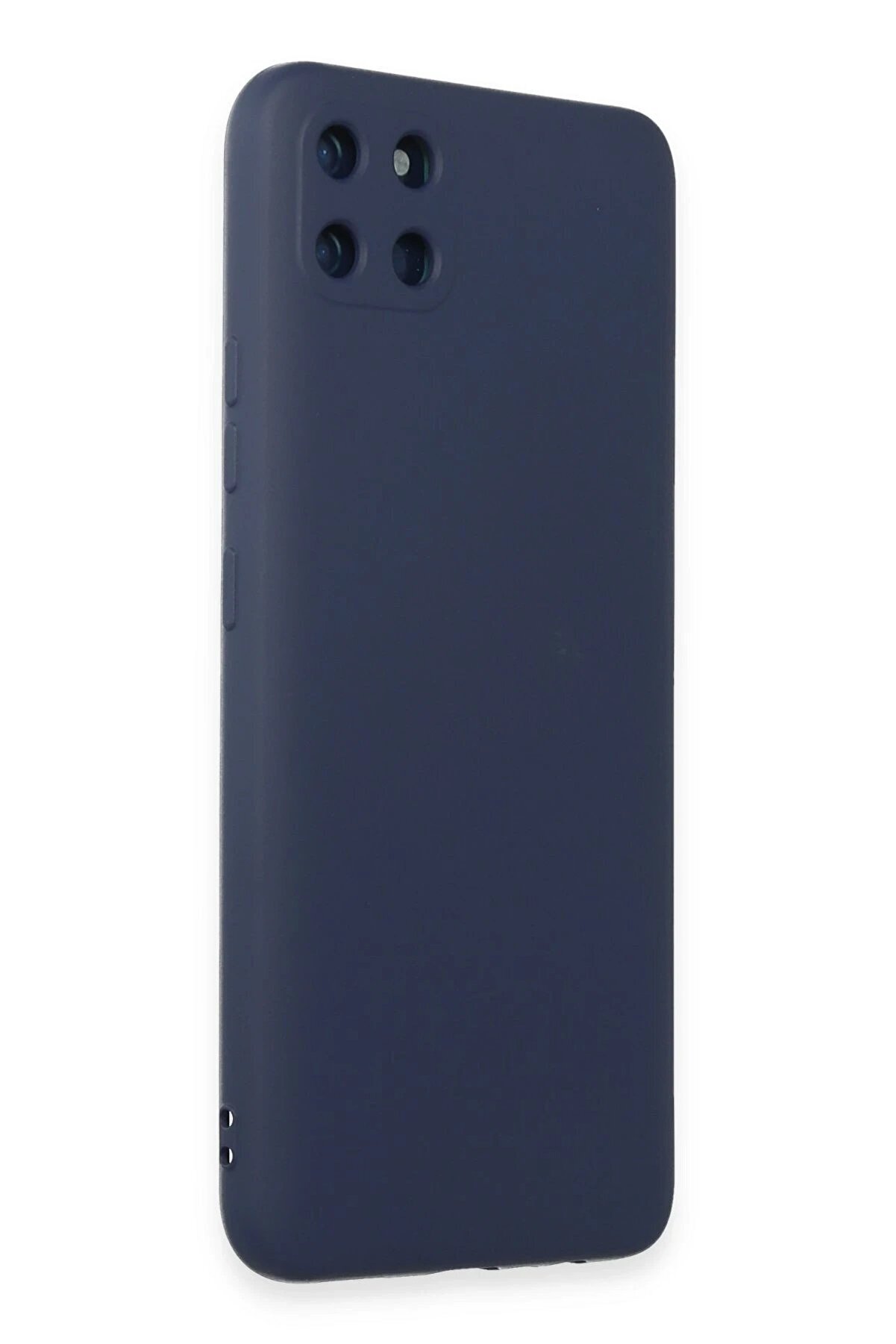 Realme C11 Kılıf Nano İçi̇ Kadi̇fe Si̇li̇kon - Laci̇vert - Dropx3912-1254