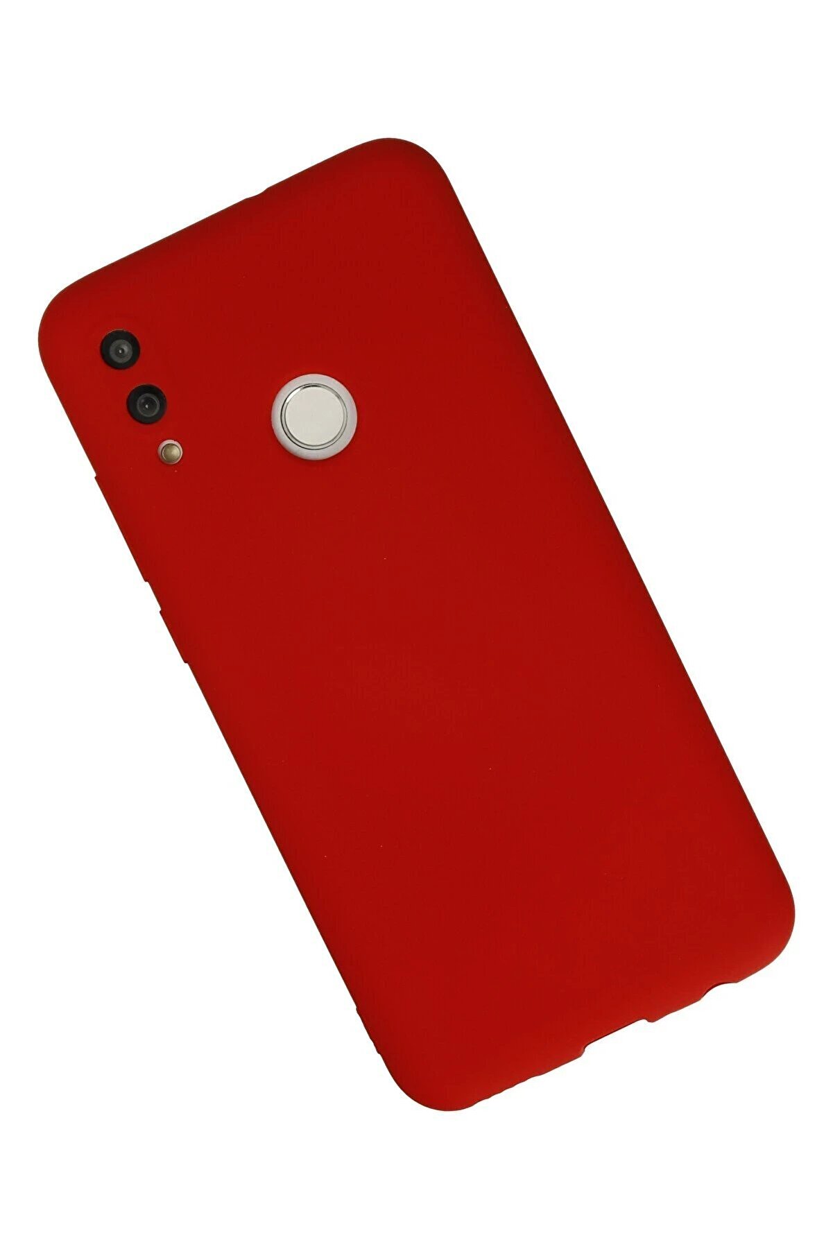 Huawei̇ P Smart 2019 Kılıf Nano İ&ccedil;i̇ Kadi̇fe Si̇li̇kon - Kırmızı - Dropx5730-2604