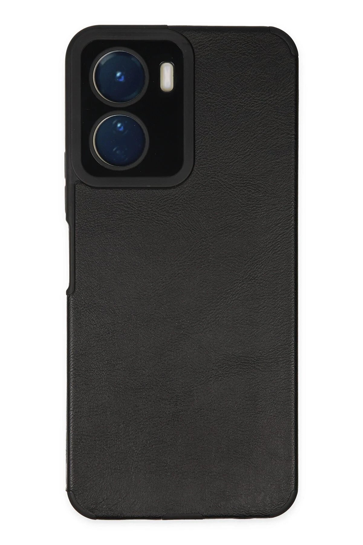 CepteToptan Vivo Y16 Kılıf Loop Deri Silikon - Siyah - DROPX5687-4085