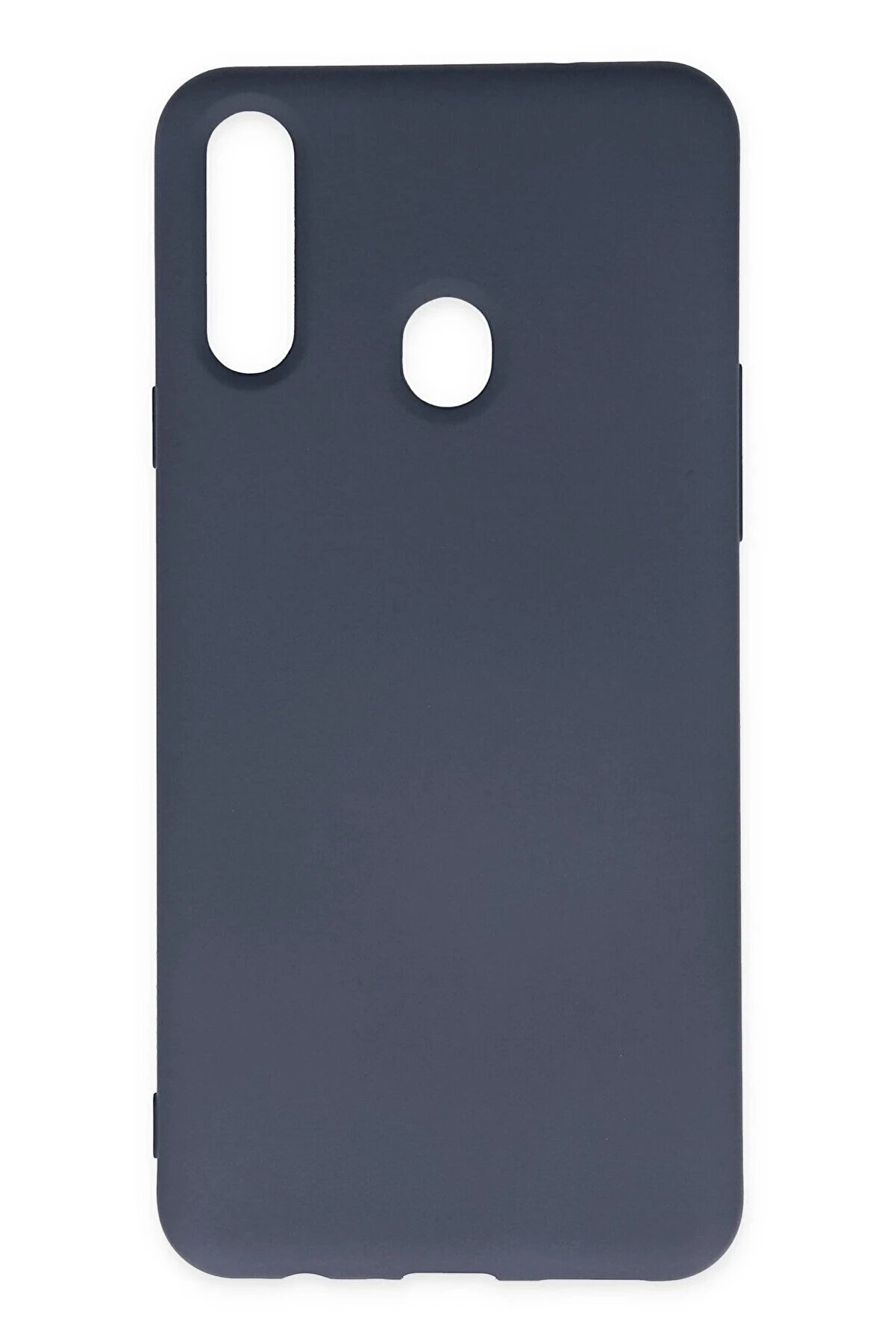 CepteToptan Samsung Galaxy A20S Kılıf Nano içi Kadife Silikon - Gri - DROPX4133-1448