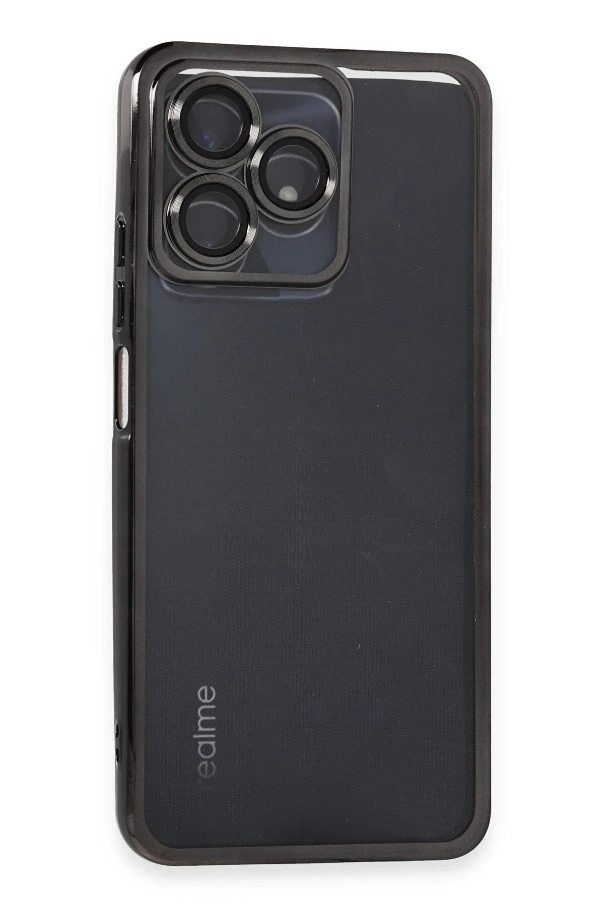 CepteToptan Realme C53 Kılıf Lensli Silikon - Siyah - DROPX8232-9976