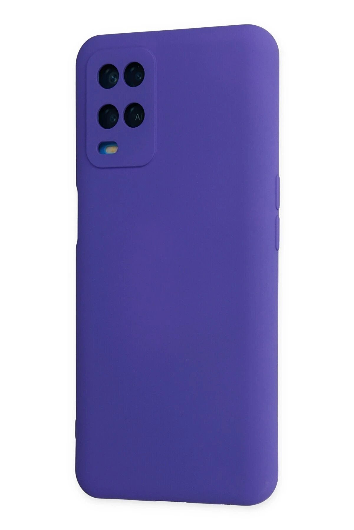 Oppo A54 4G Kılıf Nano İçi̇ Kadi̇fe Si̇li̇kon - Mor - Dropx9440-8439