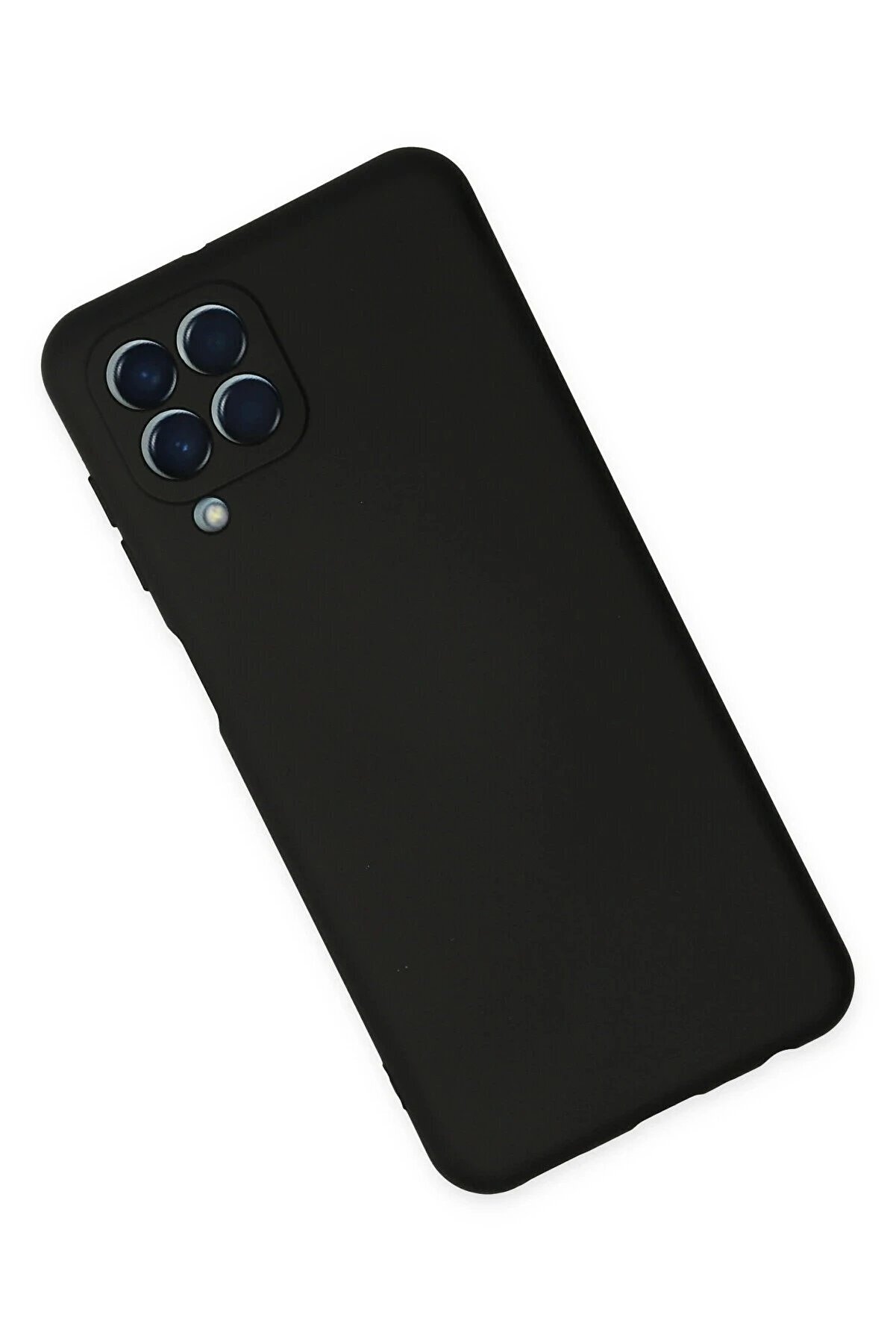 Samsung Galaxy M33 Kılıf Nano İçi̇ Kadi̇fe Si̇li̇kon - Si̇yah - Dropx3642-3928