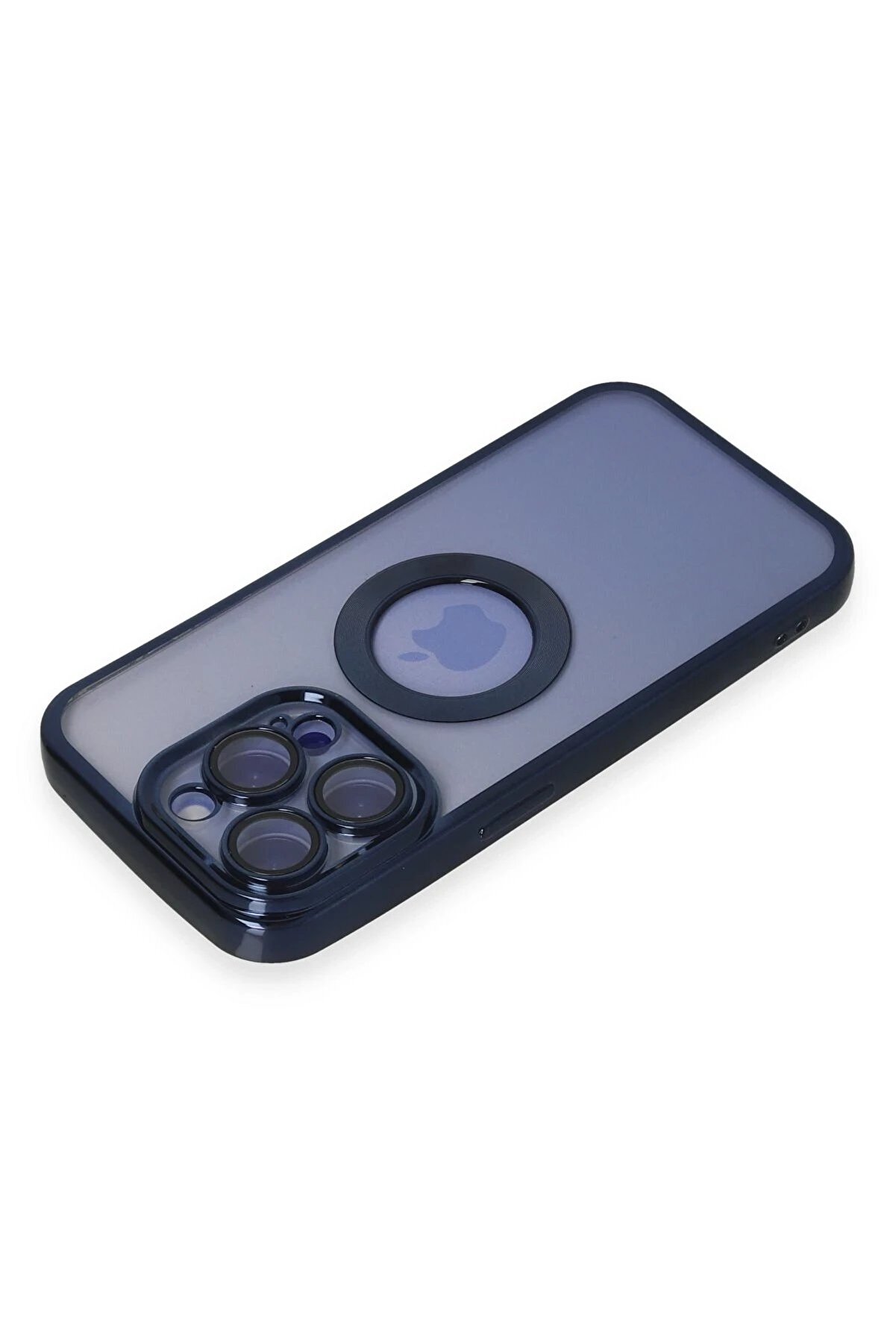 İphone 15 Pro Max Kılıf Slot Si̇li̇kon - Laci̇vert - Dropx1027-7472