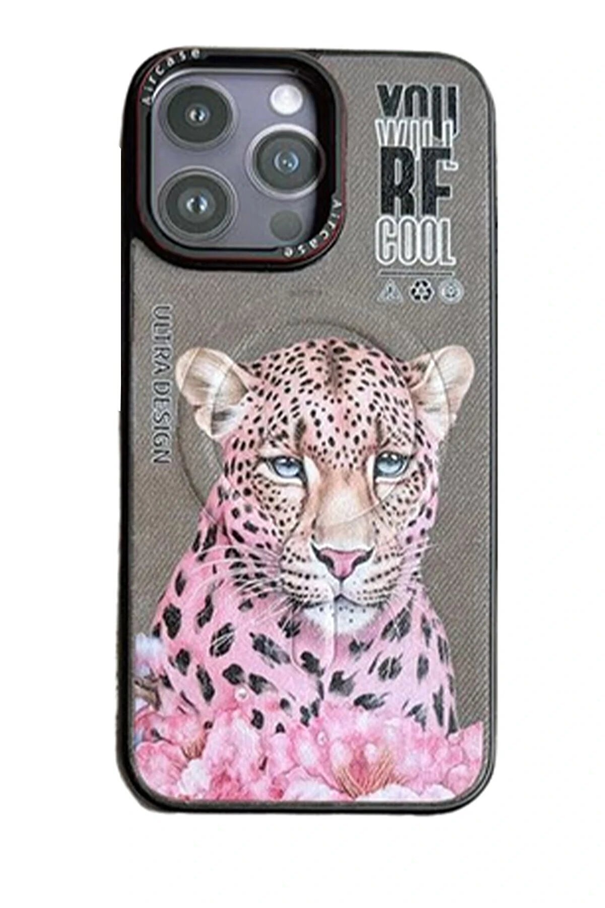 CepteToptan iPhone 15 Pro Max Fun Magsafe Kapak - Natural Grey-2 - DROPX4862-8810