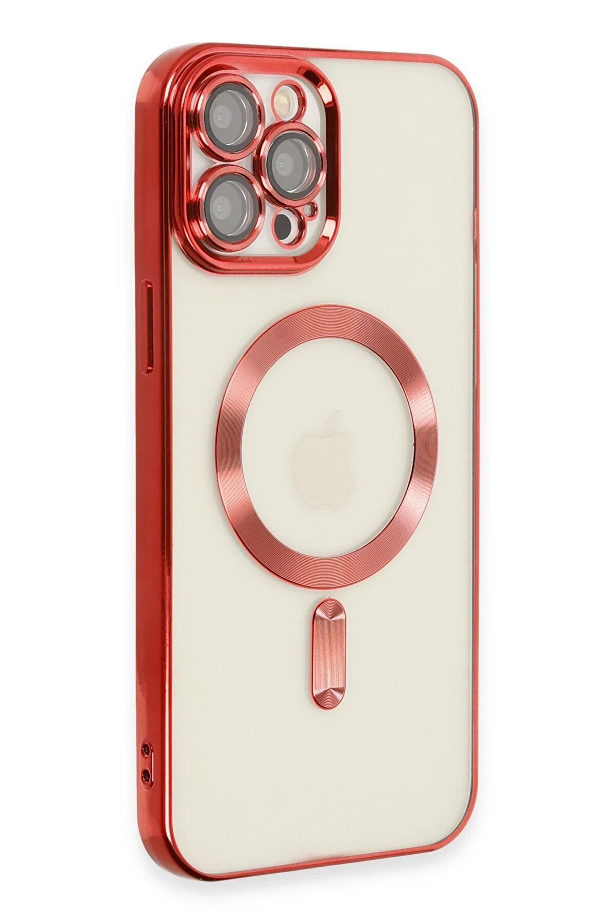 İphone 12 Pro Max Kılıf Kross Magneti̇csafe Kapak - Kırmızı - Dropx1203-7908