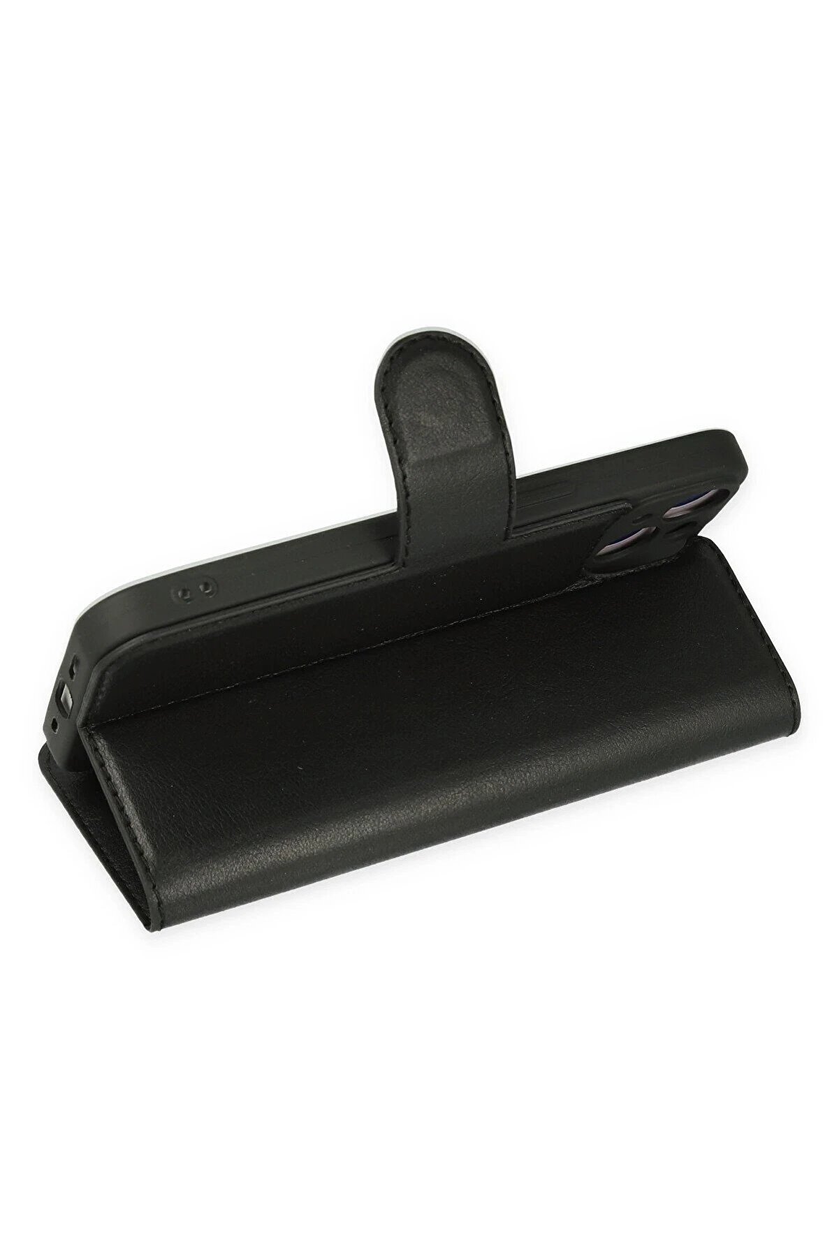 İphone 14 Plus Kılıf Trend S Plus Kapaklı Kılıf - Si̇yah - Dropx7299-8421