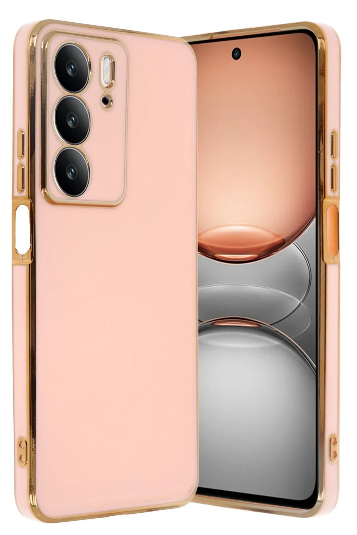 CepteToptan Realme C75 4G Kılıf Volet Silikon - Pembe - DROPX2999-7296