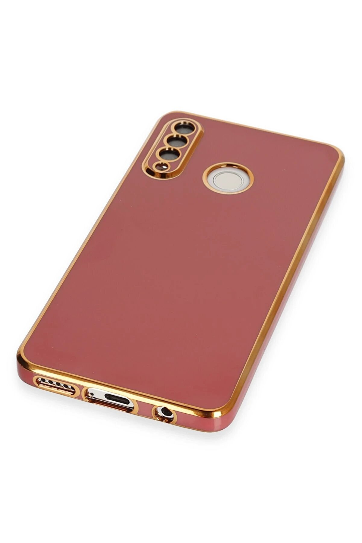 Huawei̇ P30 Li̇te Kılıf Volet Si̇li̇kon - Kırmızı - Dropx2272-6697