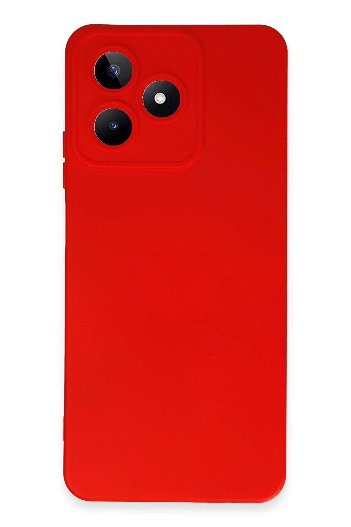 CepteToptan Realme C53 Kılıf Nano içi Kadife Silikon - Kırmızı - DROPX3635-7252