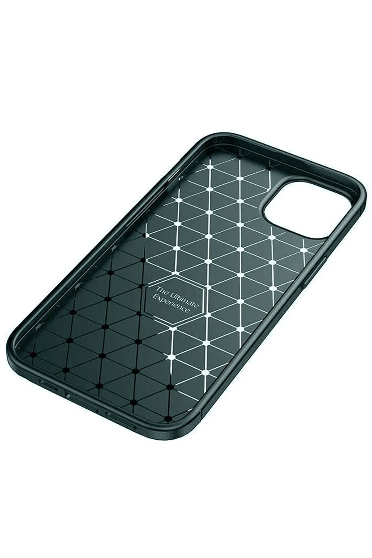 CepteToptan iPhone 14 Kılıf Auto Focus Karbon Kapak - Koyu Yeşil - DROPX8392-6885