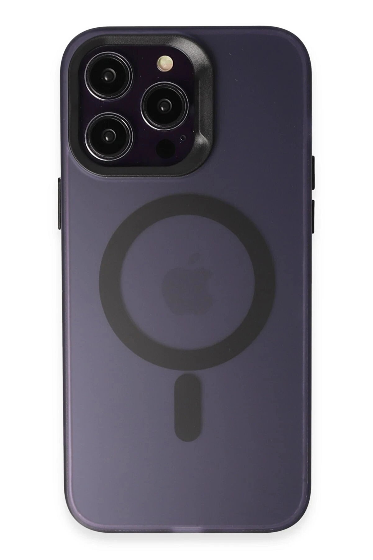 CepteToptan iPhone 14 Pro Kılıf Mateks Magsafe Kapak - Derin Mor - DROPX9156-8769