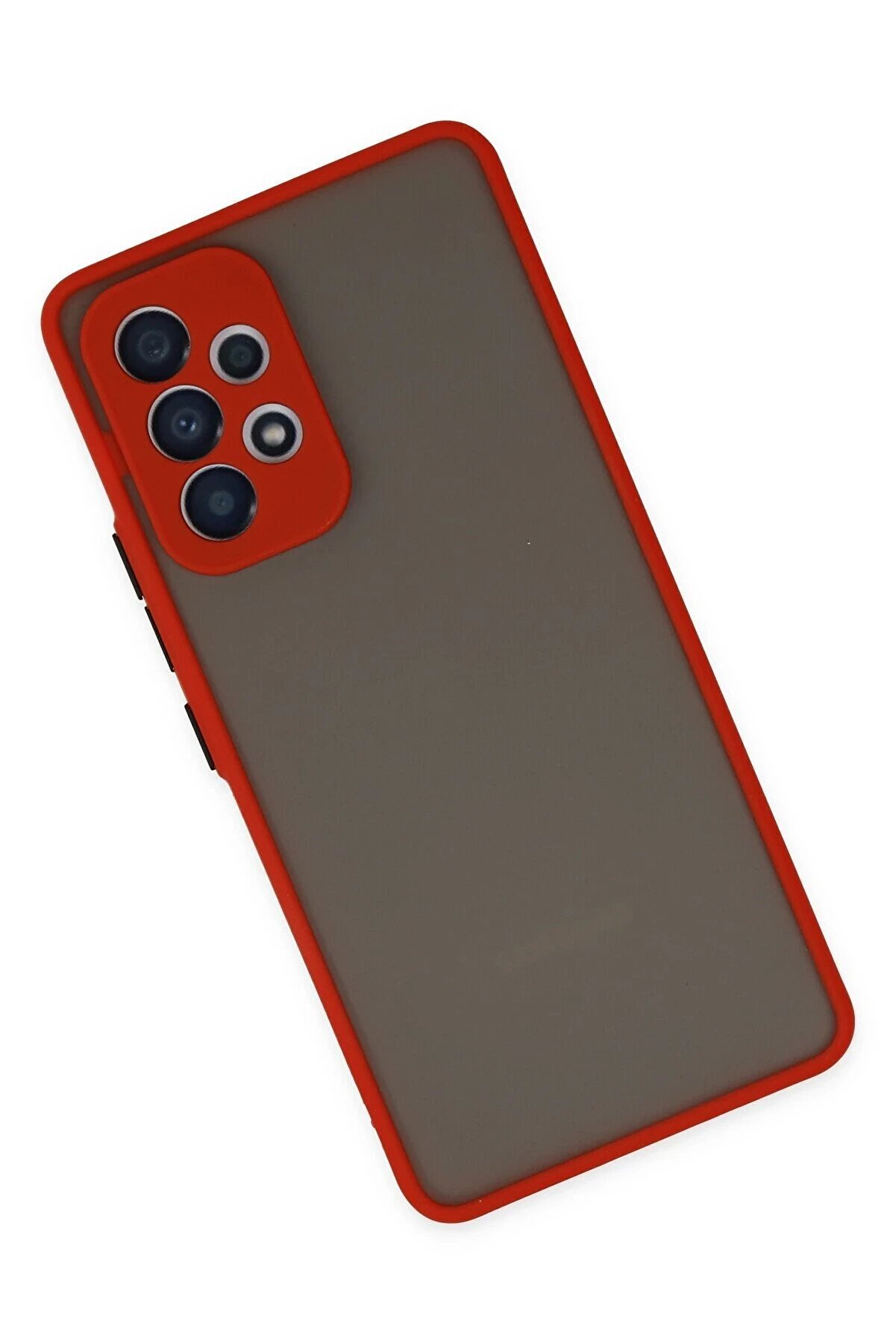 Samsung Galaxy A73 5G Kılıf Montreal Si̇li̇kon Kapak - Kırmızı - Dropx9705-3842