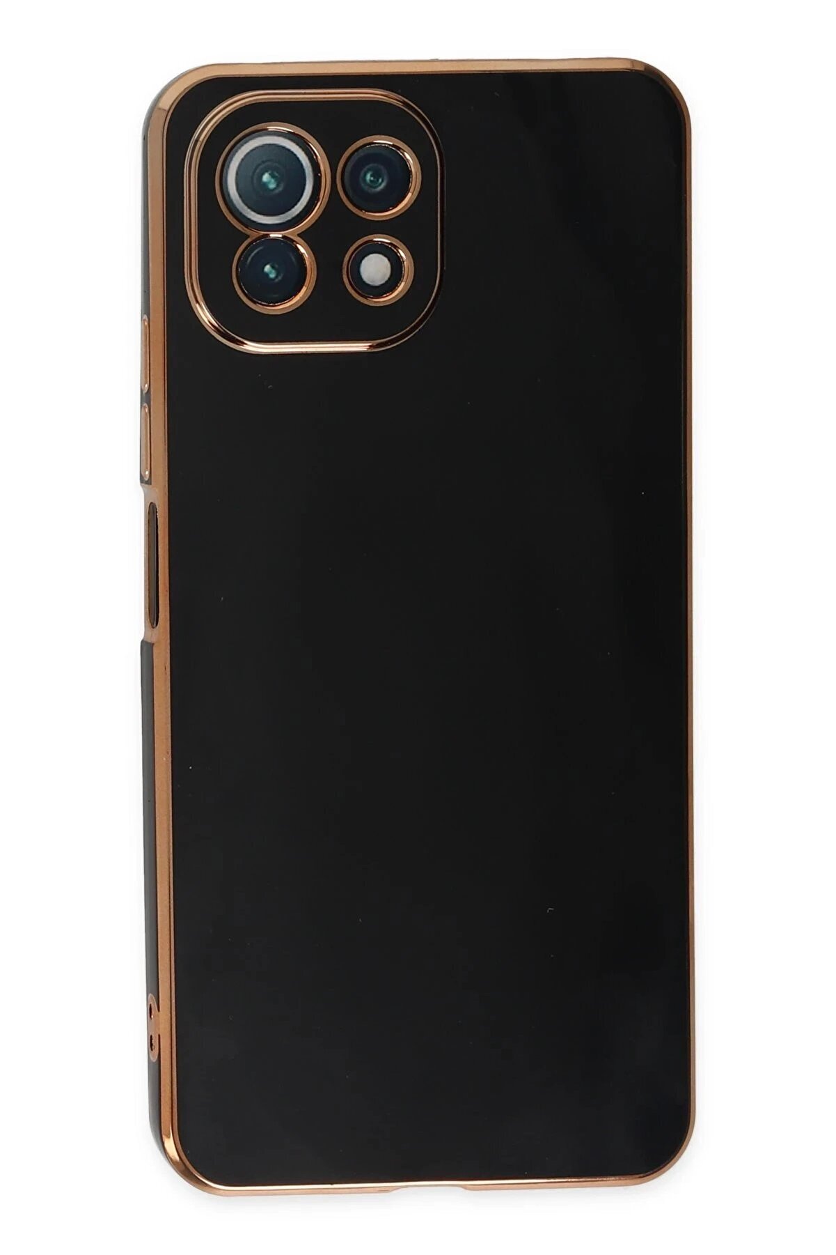 Xi̇aomi̇ Mi̇ 11 Li̇te Kılıf Volet Si̇li̇kon - Si̇yah - Dropx5504-8372