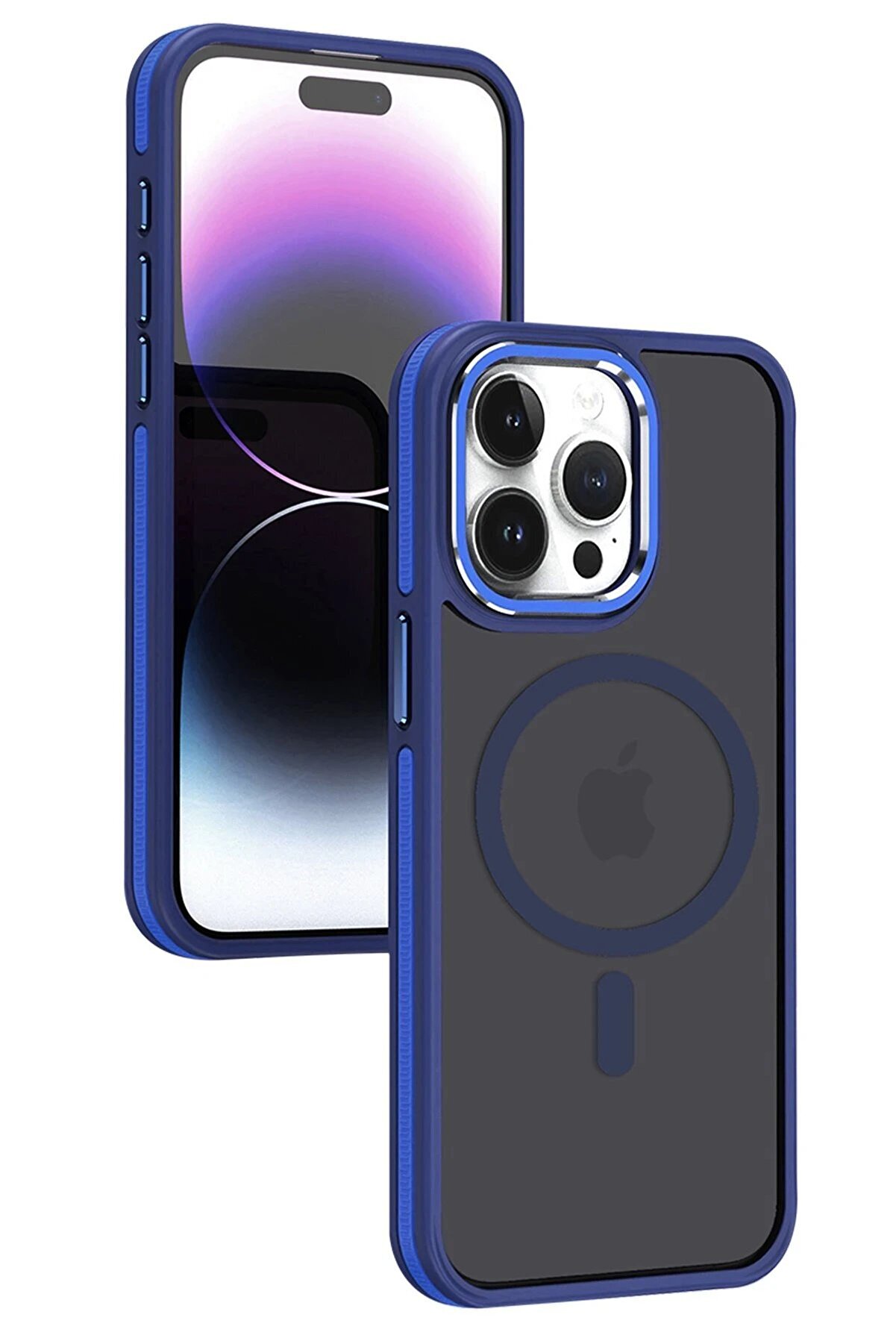 CepteToptan iPhone 15 Pro Max Winner Magsafe Kapak - Lacivert - DROPX7722-4448
