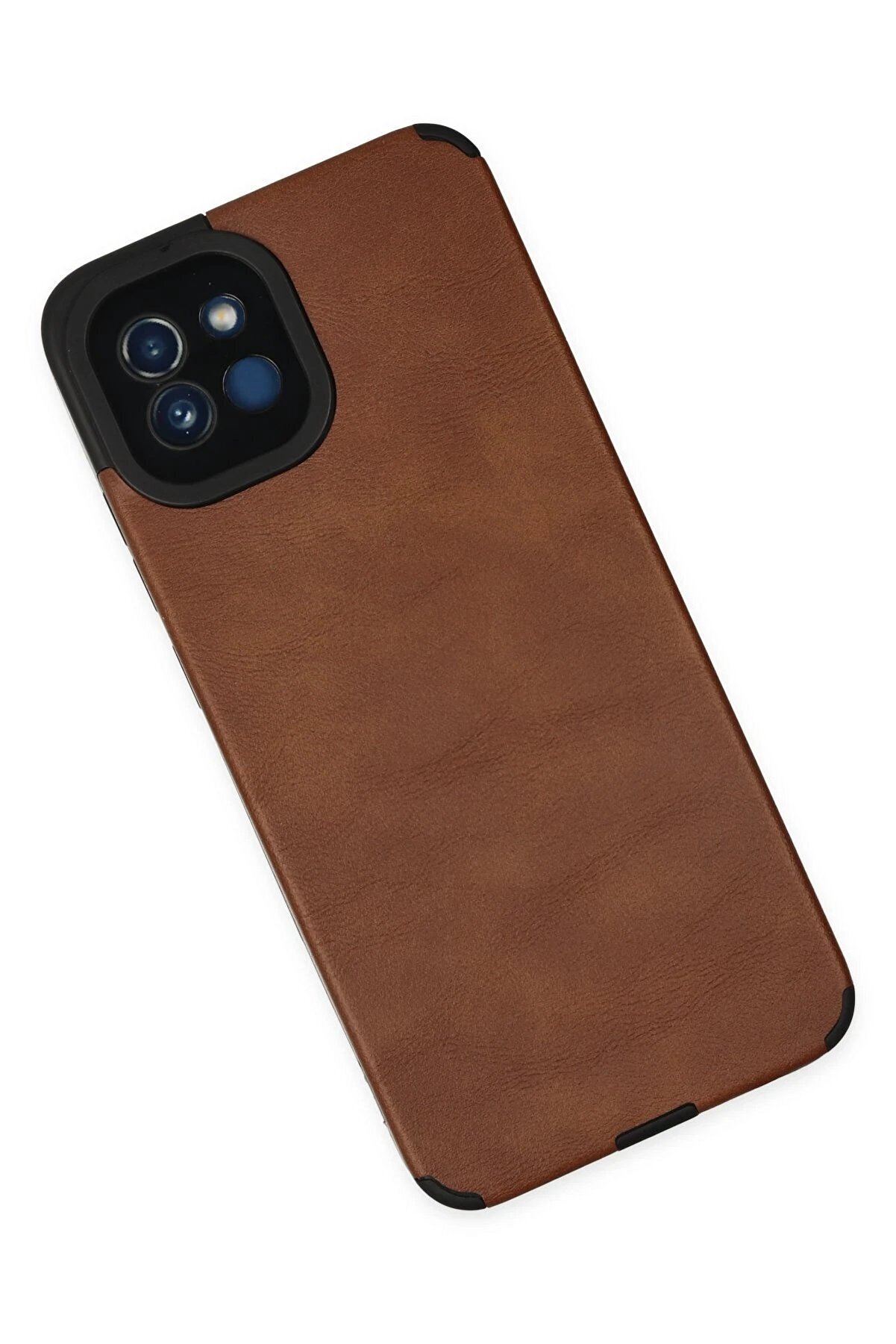 Samsung Galaxy A03 Kılıf Loop Deri̇ Si̇li̇kon - Kahverengi̇ - Dropx7416-7743