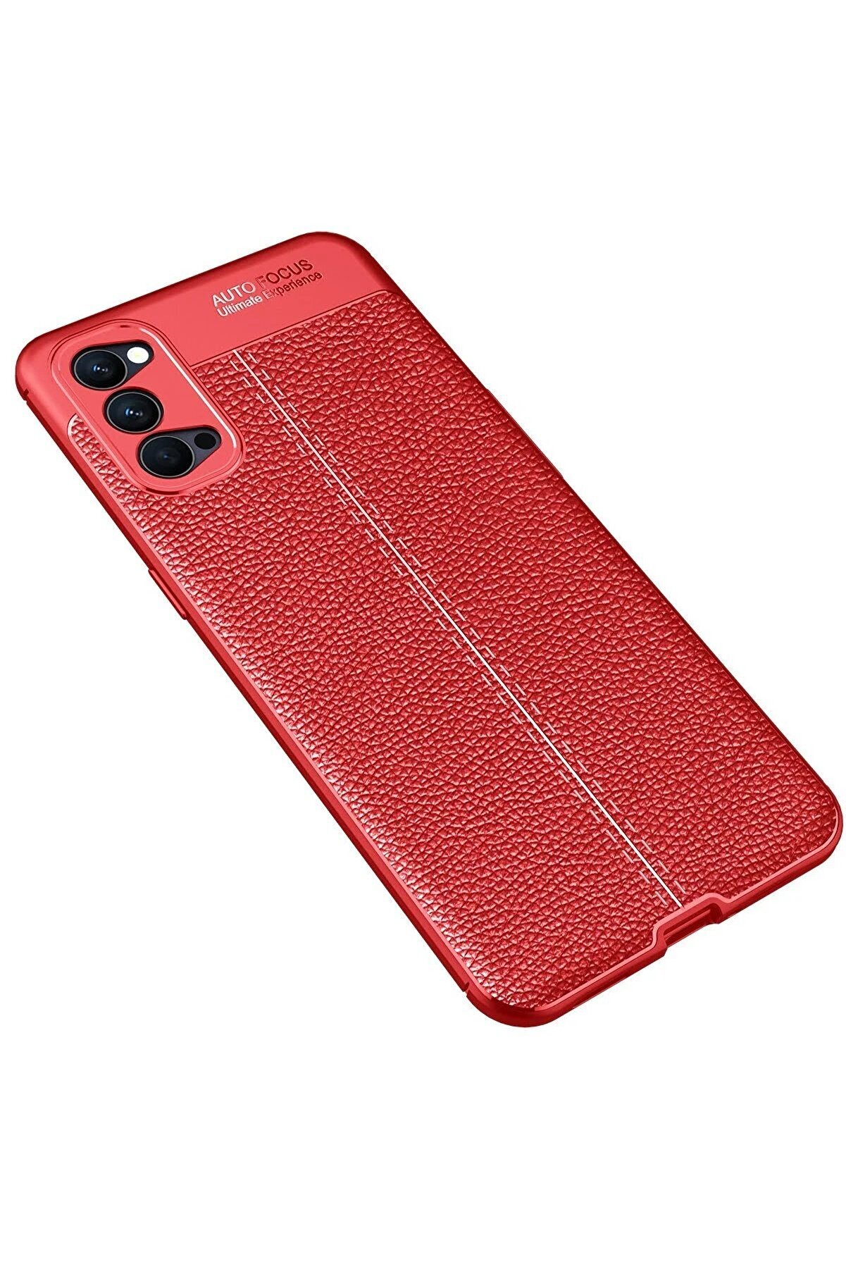 Oppo Reno 4 Kılıf Auto Focus Kapak - Kırmızı - Dropx9516-2557
