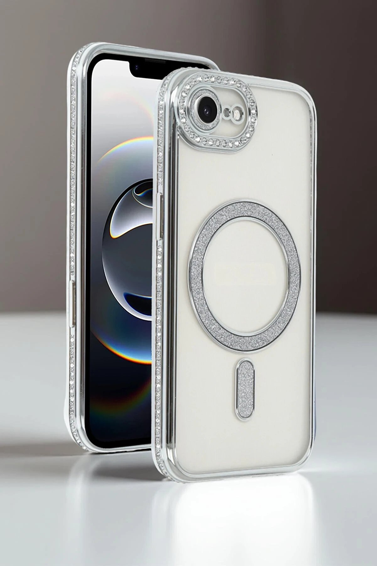 CepteToptan Apple iPhone 16E Joke Simli Magneticsafe Kılıf - Gold - DROPX9827-6140