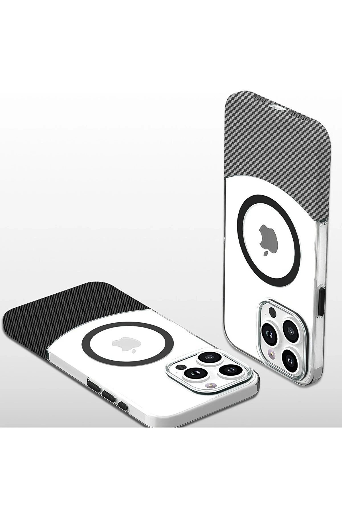 İphone 16 Carbon Puzzle Magsafe Kapak - Si̇yah - Dropx5826-4507