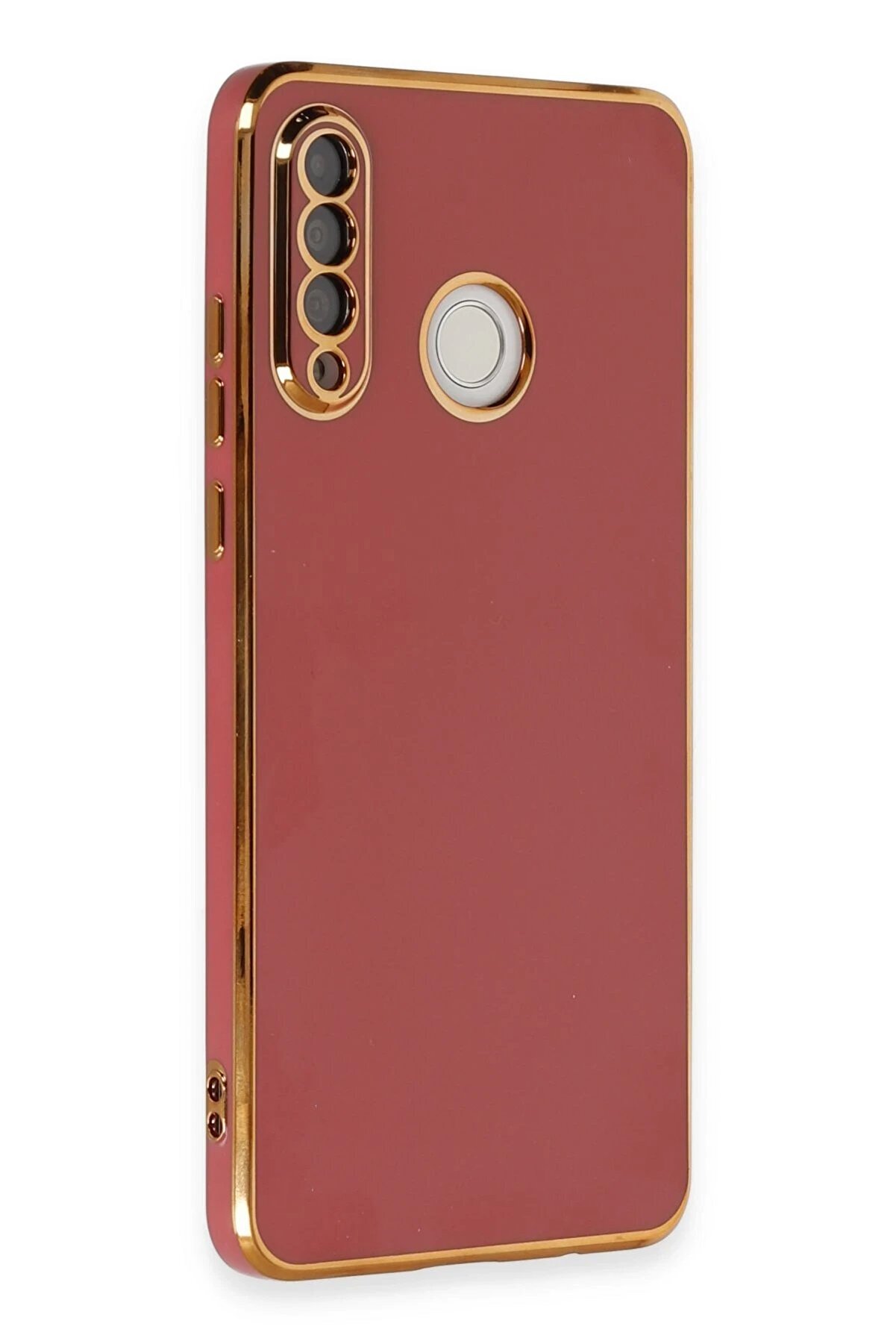 Huawei̇ P30 Li̇te Kılıf Volet Si̇li̇kon - Kırmızı - Dropx2272-6697