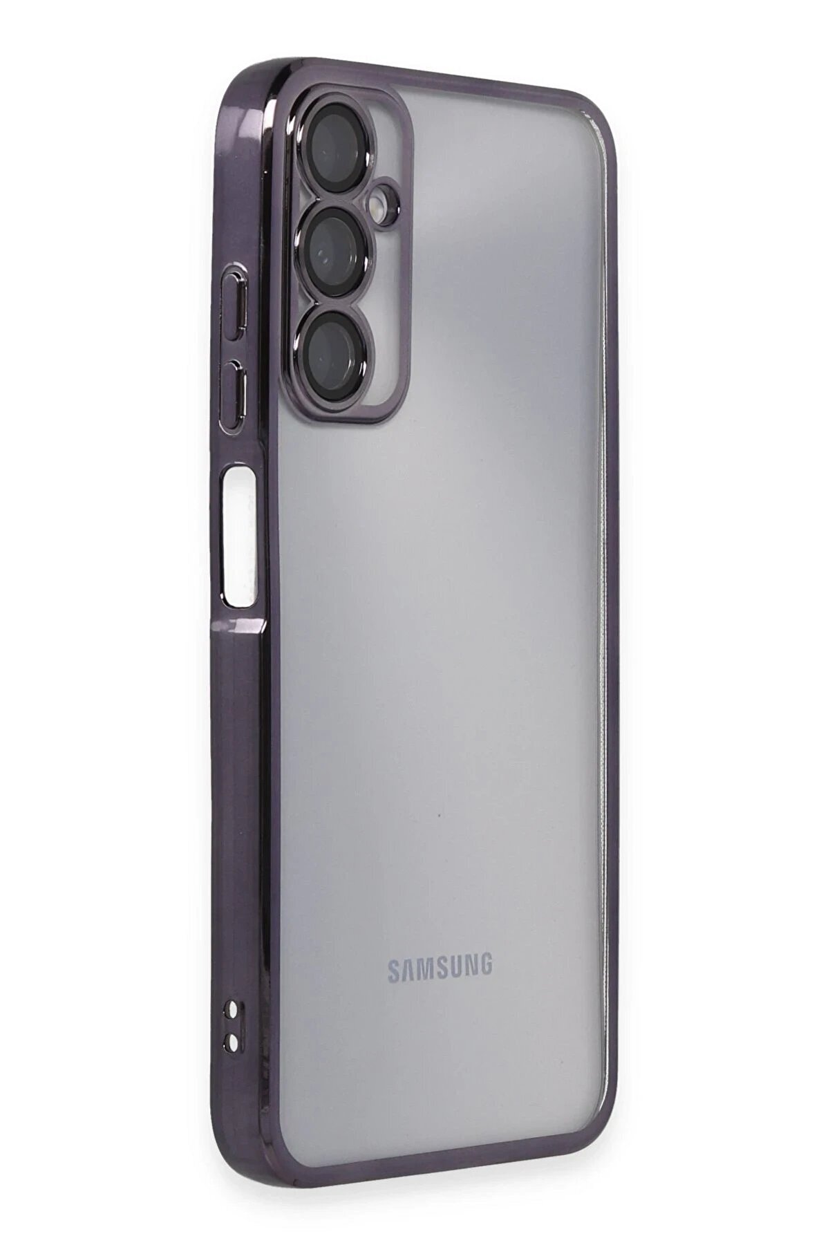 Samsung Galaxy A05S Kılıf Lensli̇ Si̇li̇kon - Mor - Dropx2846-9423