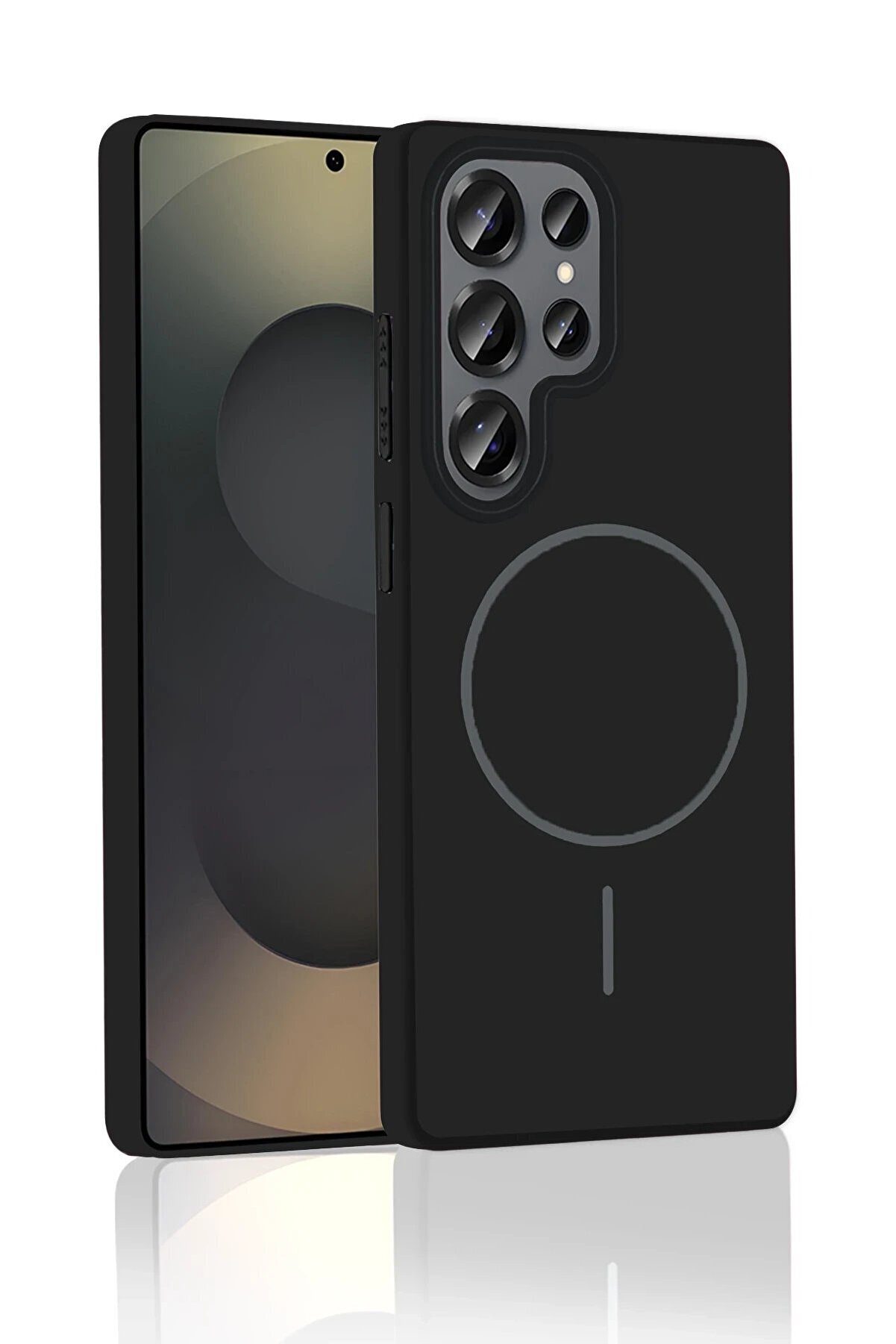 Samsung Galaxy S25 Ultra Broş Magsafe Kapak - Füme - Dropx7590-7195