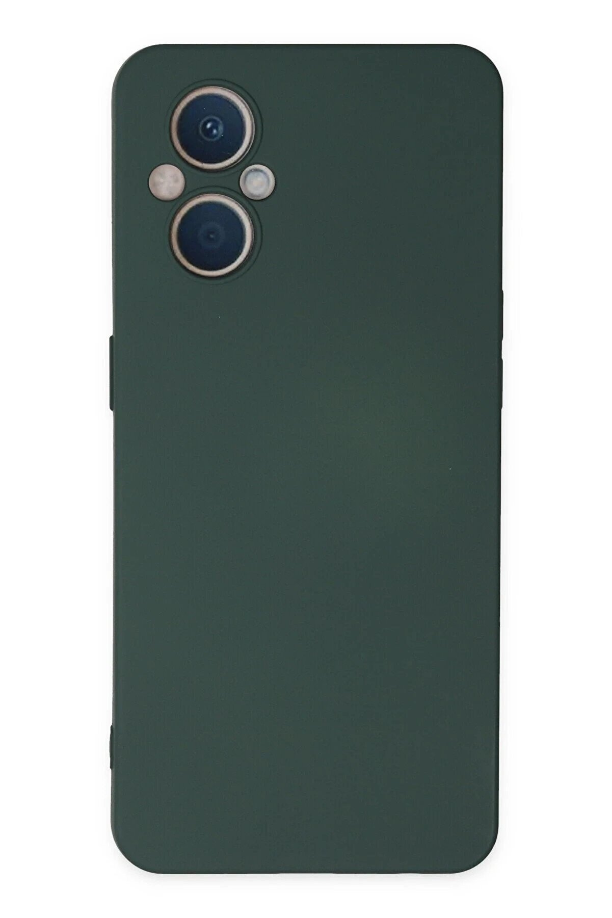 CepteToptan Oppo Reno 7 Lite Kılıf Nano içi Kadife Silikon - Koyu Yeşil - DROPX3617-6769