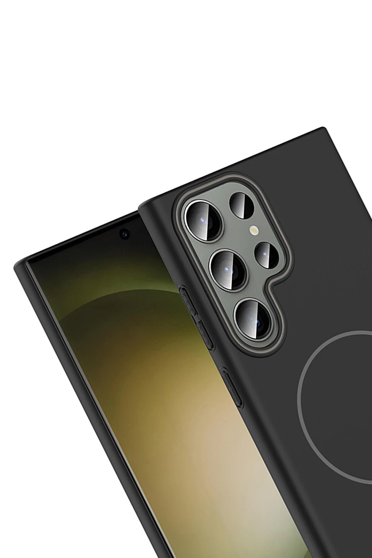 Samsung Galaxy S24 Ultra Broş Magsafe Kapak - Çöl Ti̇tanyum - Mstbq5872-6550