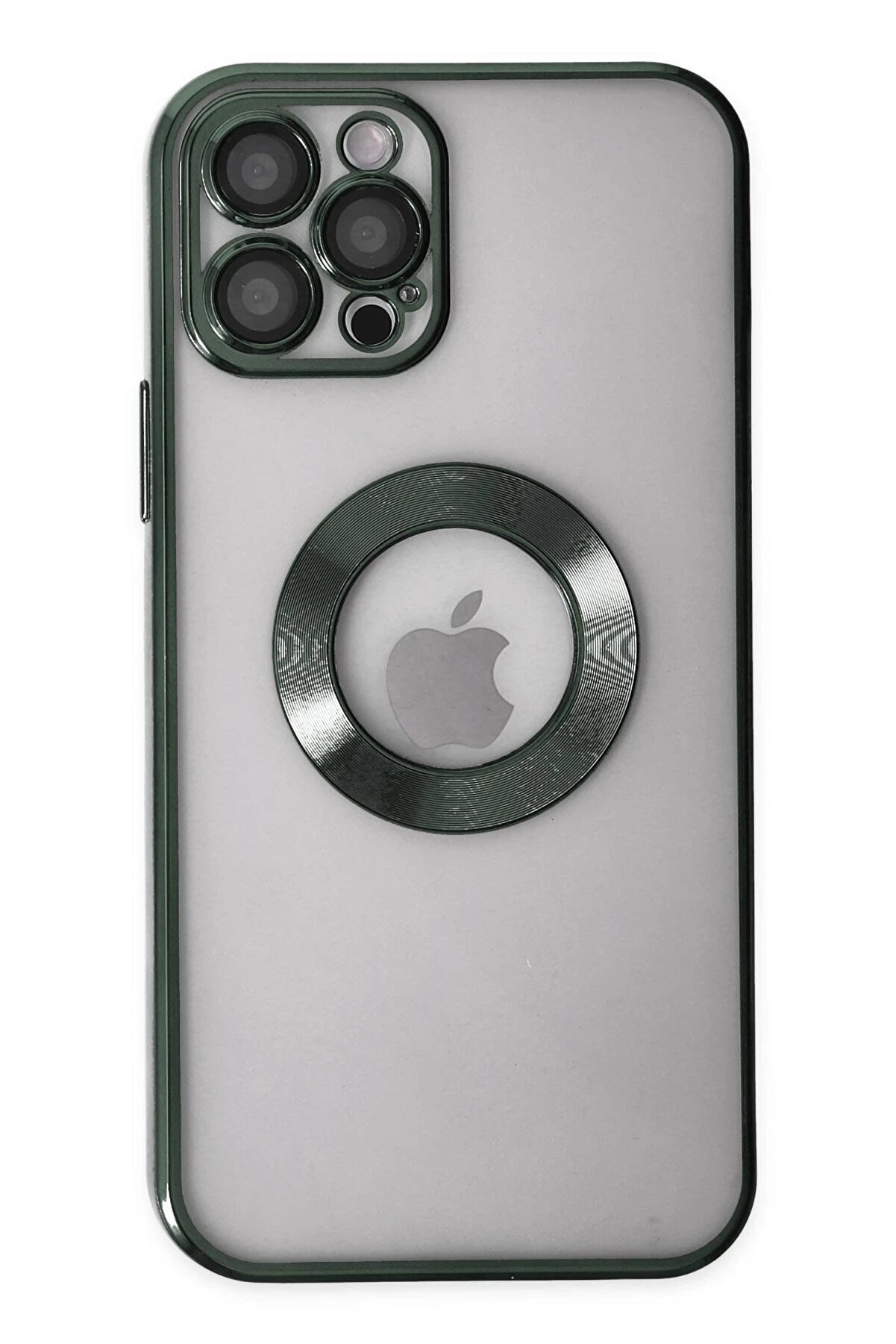 CepteToptan iPhone 12 Pro Max Kılıf Slot Silikon - Köknar Yeşili - DROPX3768-2981