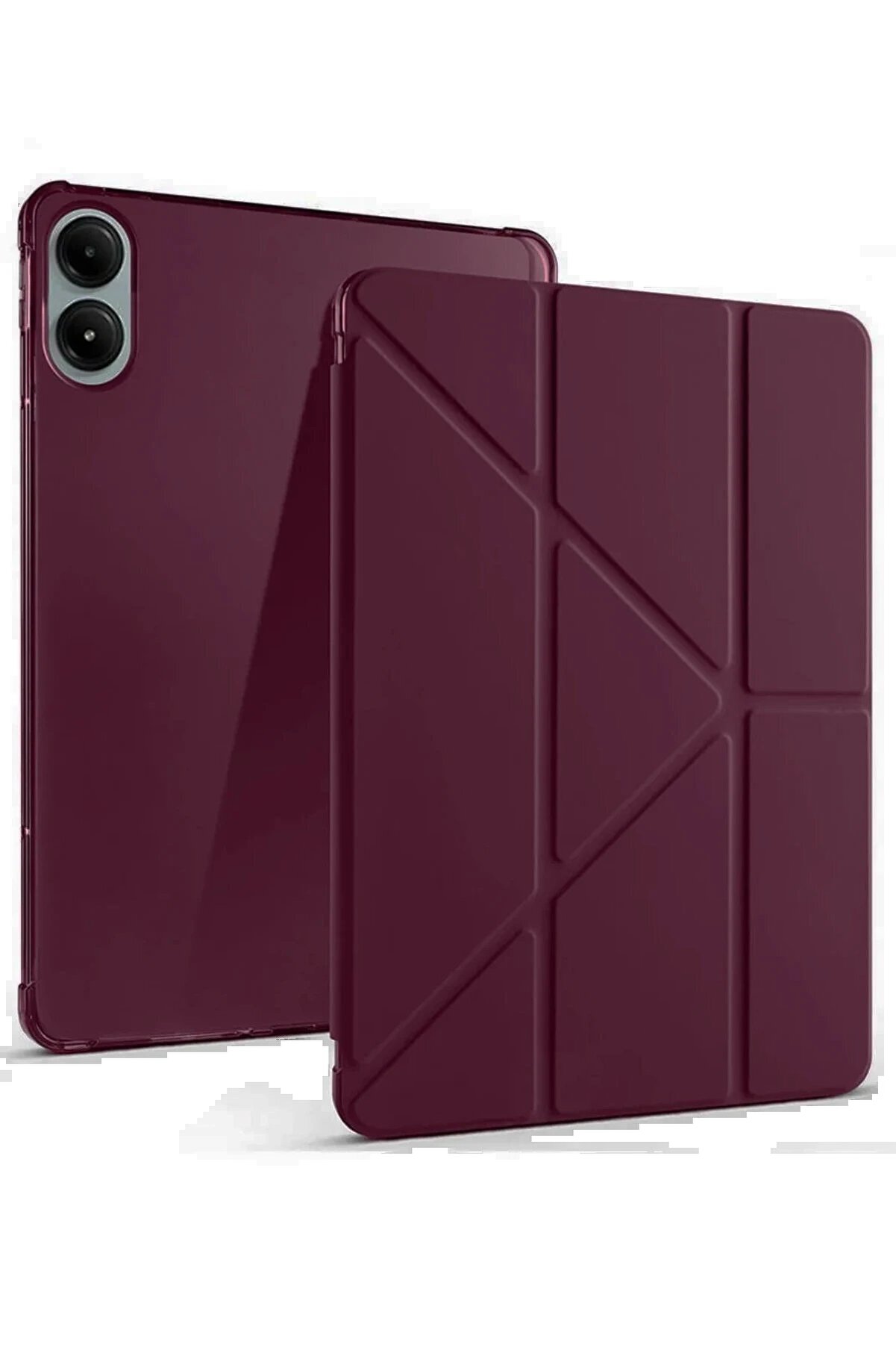 CepteToptan Xiaomi Redmi Pad Pro 12.1 Kılıf Kalemlikli Mars Tablet Kılıfı - Mor - DROPX6058-2872