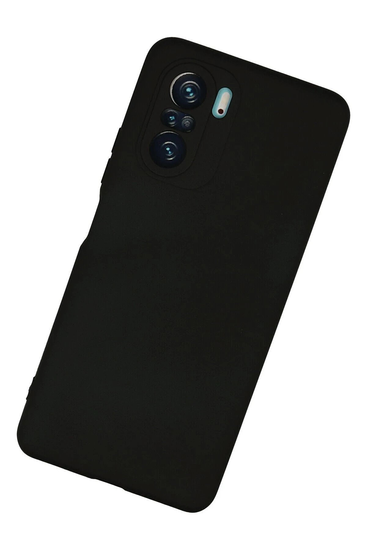 Xi̇aomi̇ Poco F3 Kılıf Nano İ&ccedil;i̇ Kadi̇fe Si̇li̇kon - Si̇yah - Dropx2650-2440