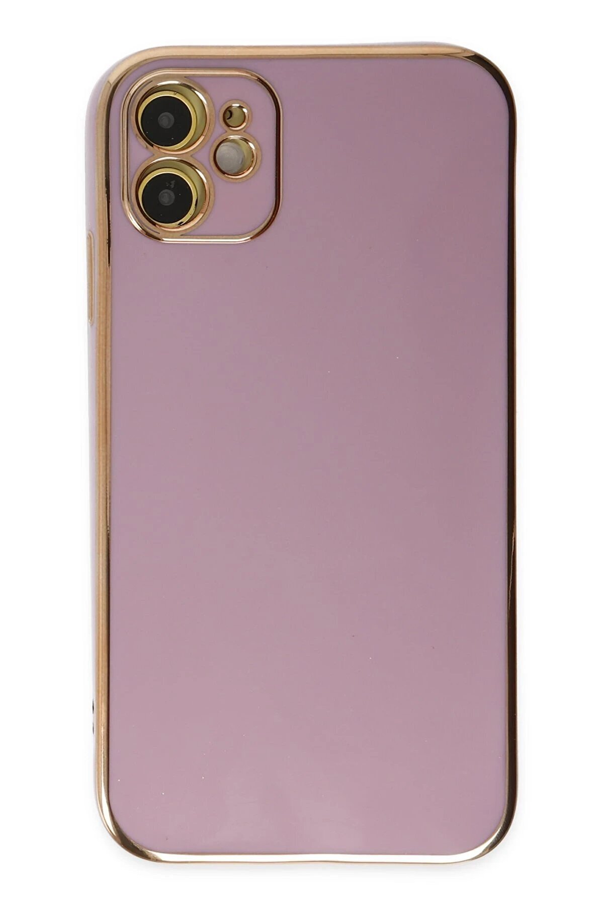 İphone 12 Kılıf Volet Si̇li̇kon - Mor - Dropx5925-9968