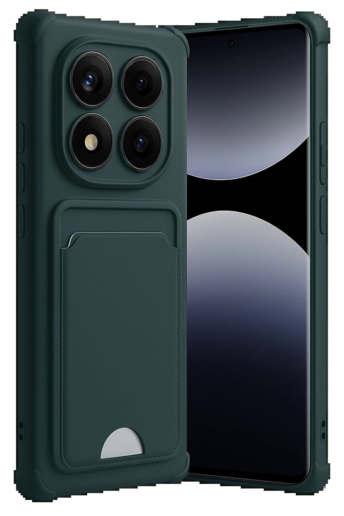 Xi̇aomi̇ Redmi̇ Note 14 Pro Plus Kelvi̇n Kartvi̇zi̇tli̇ Si̇li̇kon - Koyu Yeşi̇l - Vb8345-3230