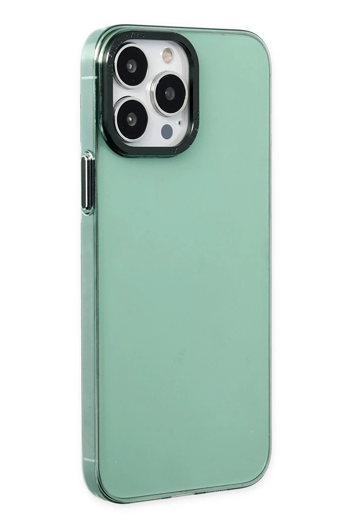 İphone 13 Pro Kılıf Anka Pc Sert Metal Kapak - Yeşi̇l - Dropx5599-5497
